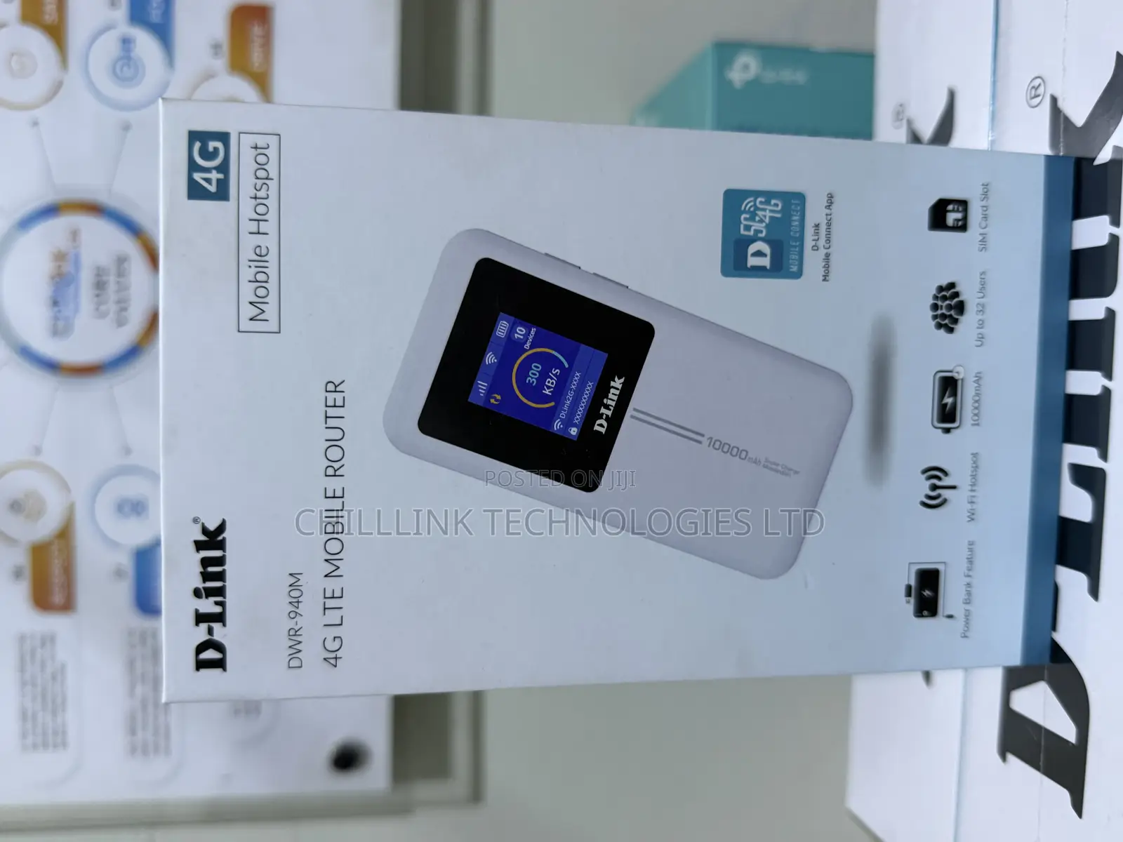 D-Link DWR-940m Wi-Fi 6 Portable Mobile Mifi With 10000mah Battery