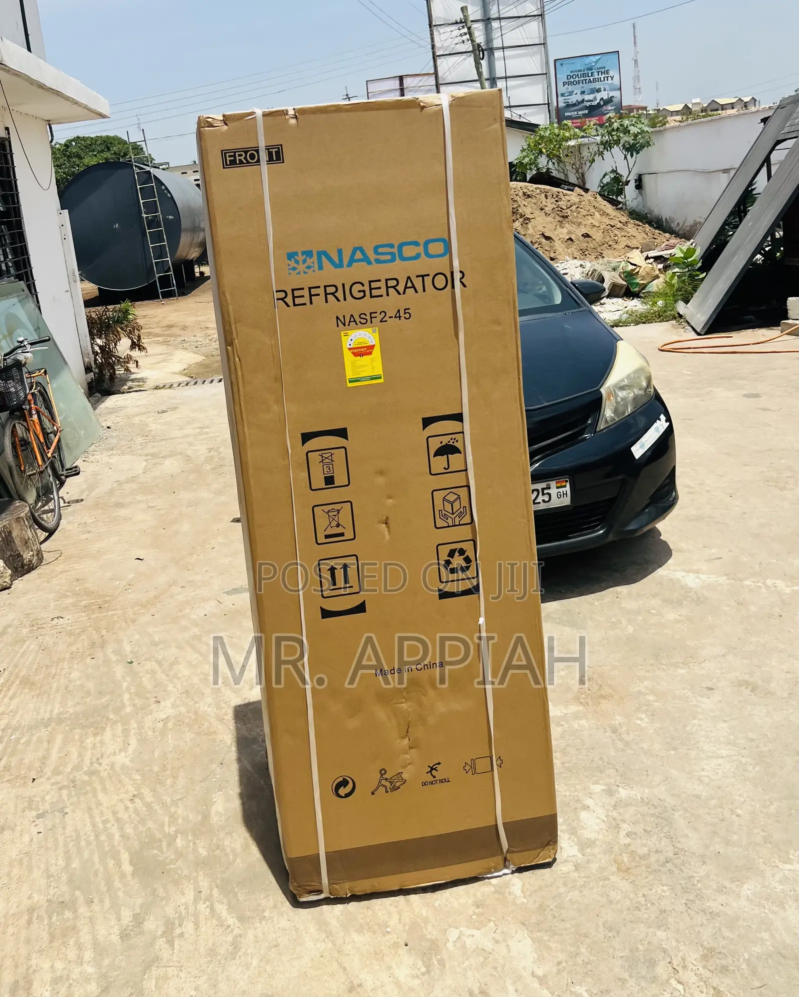 Long Lasting Nasco 320liters Top Mount Freezer Fridge(Nasf 2-45)Gray.