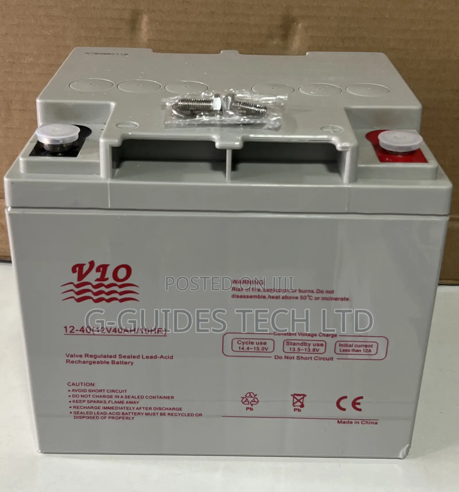 Vio 12v 40ah Ups Battery, 12v-40ah Vio Sealed Lead-Acid Ups Battery