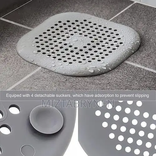 Floor Drain Strainer Debris Stopper - Gray