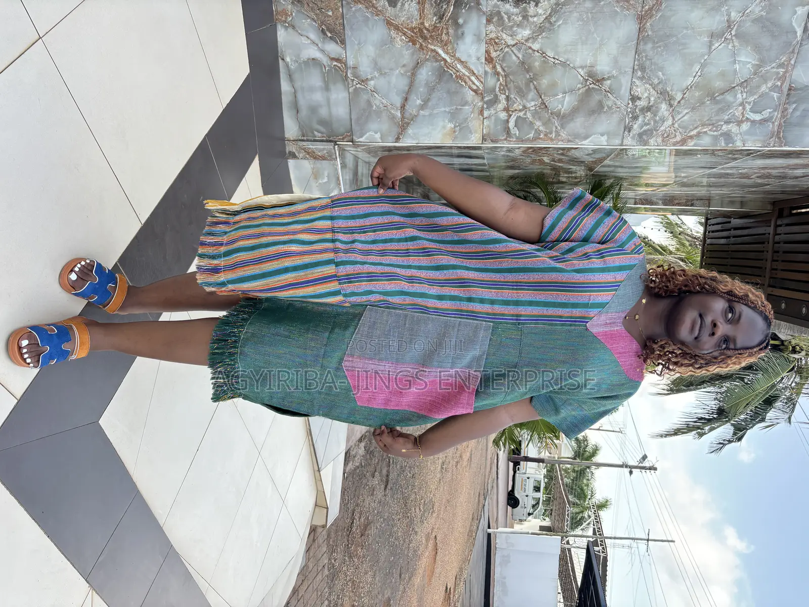 Green Shade of Smock Dress
