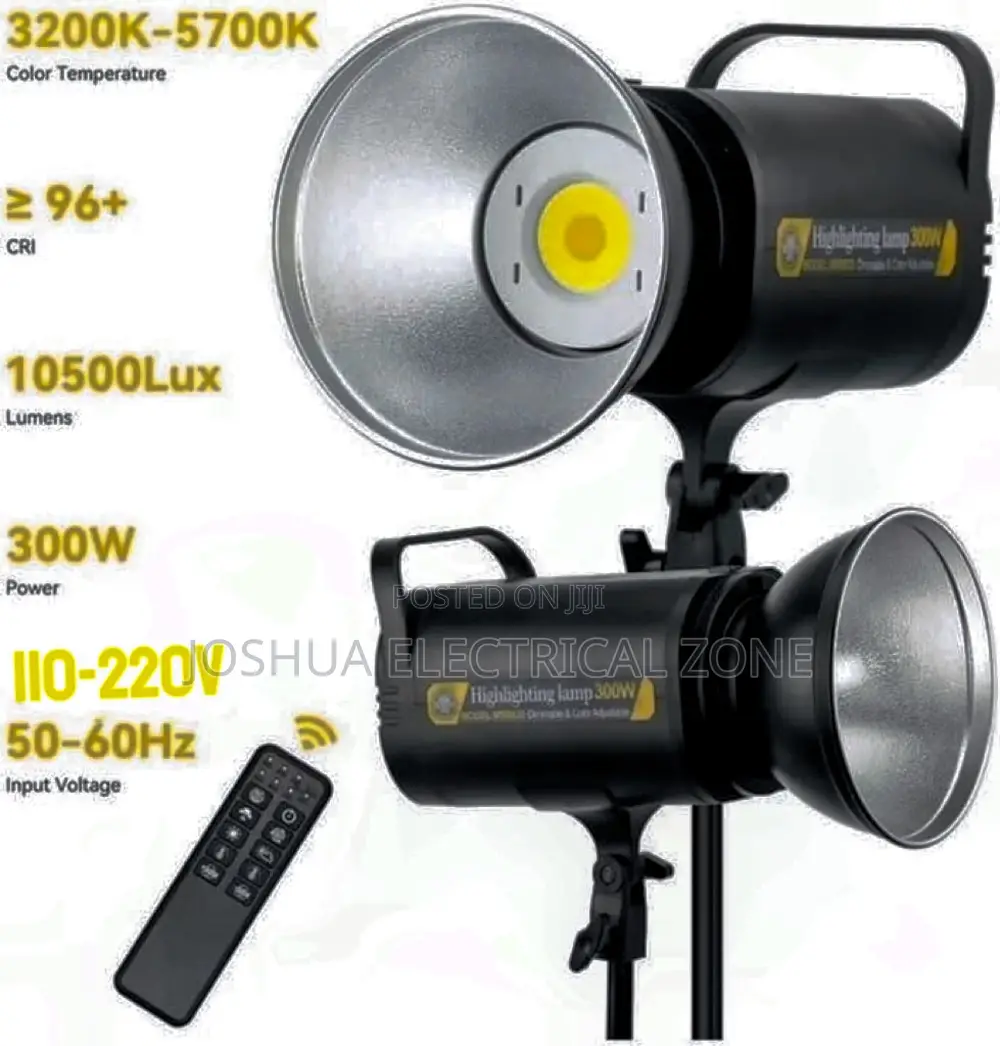 Studio Light With Remote Professional Photography Video Light 300w