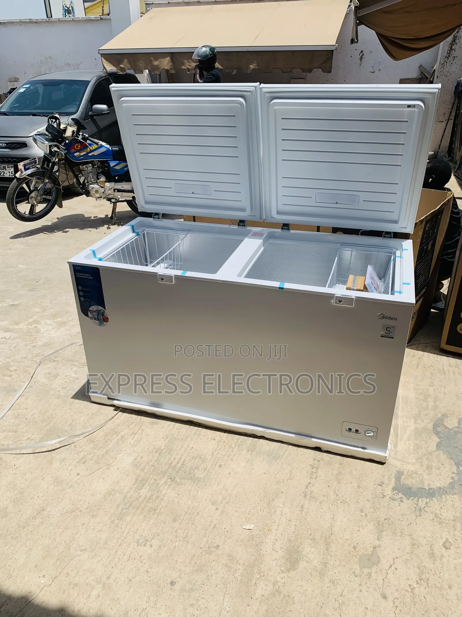 Call and Order for 508l Chest Double Door Freezer Midea