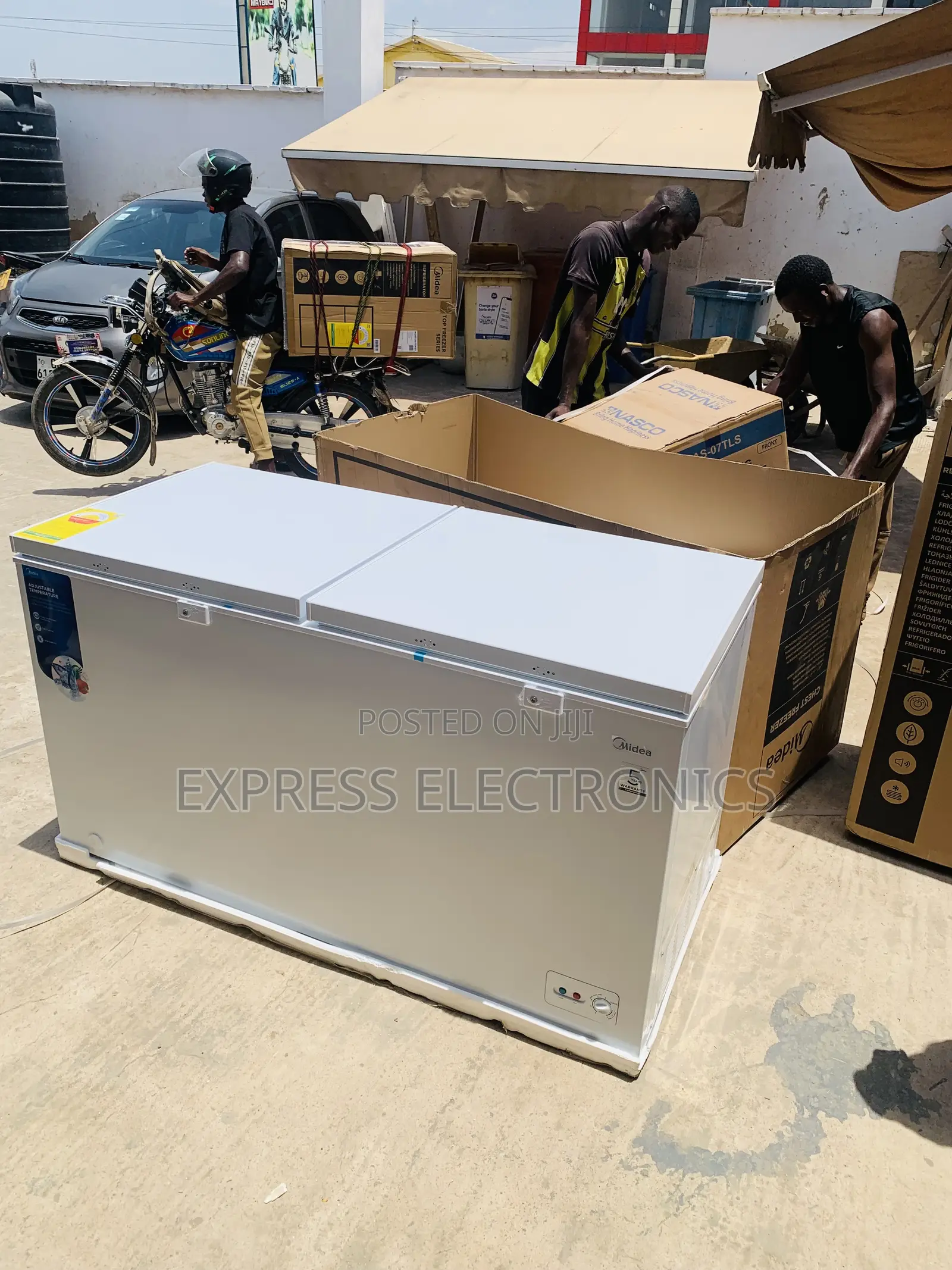 Energy Efficiency Chest Double Door 508l Midea Freezer
