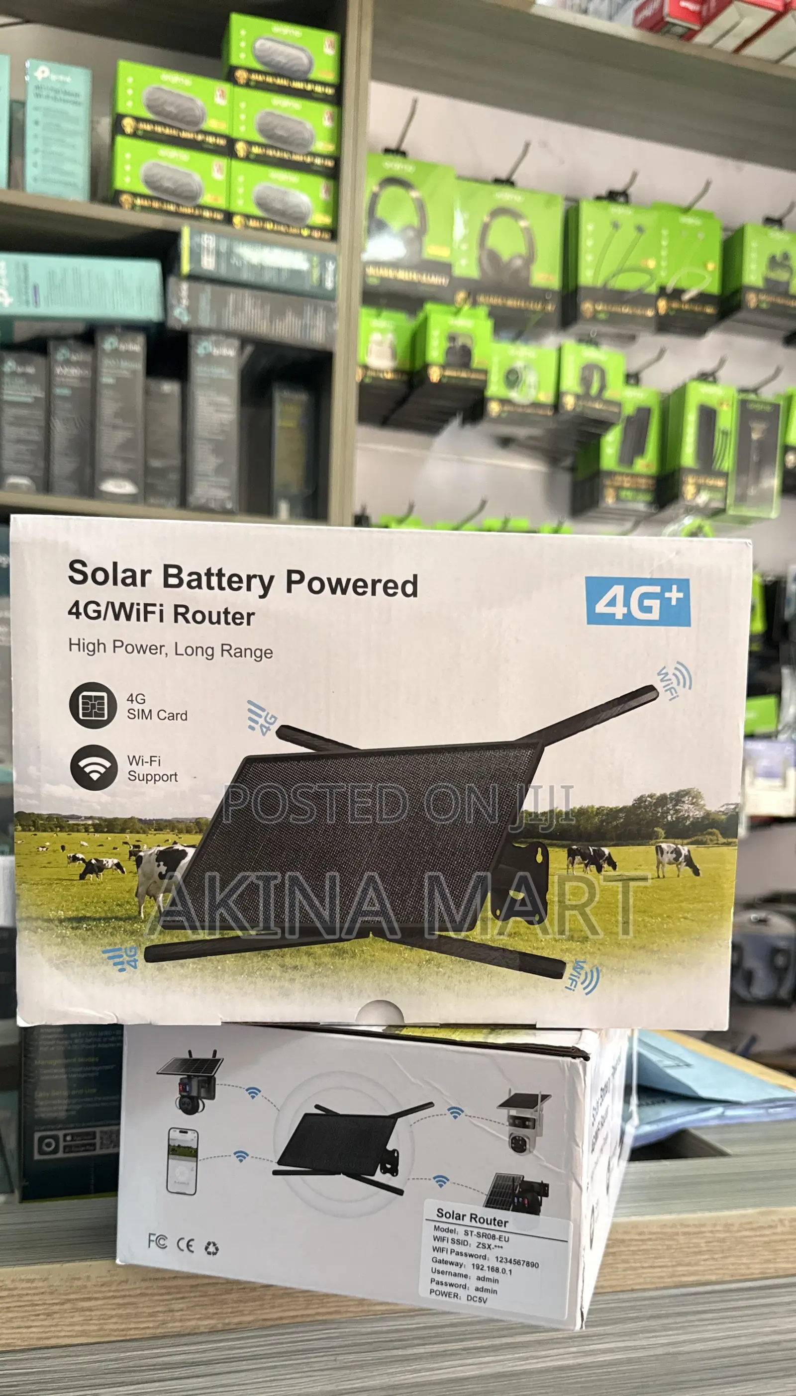 Solar Powered Battery 4g/Wifi Router