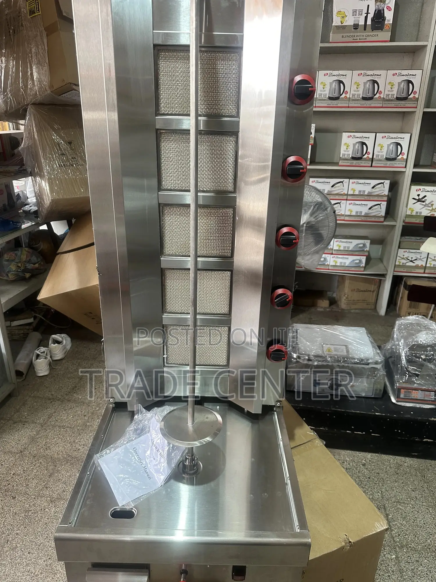 High Quality 5 Burner (Gas) Shawarma Machine