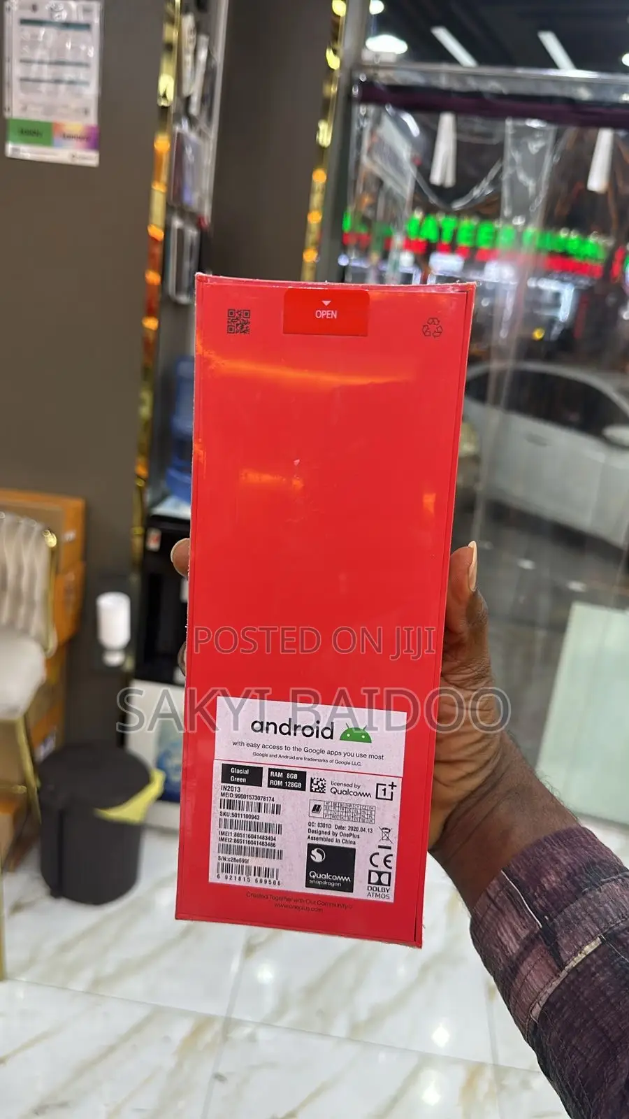 New OnePlus 8 128 GB Black