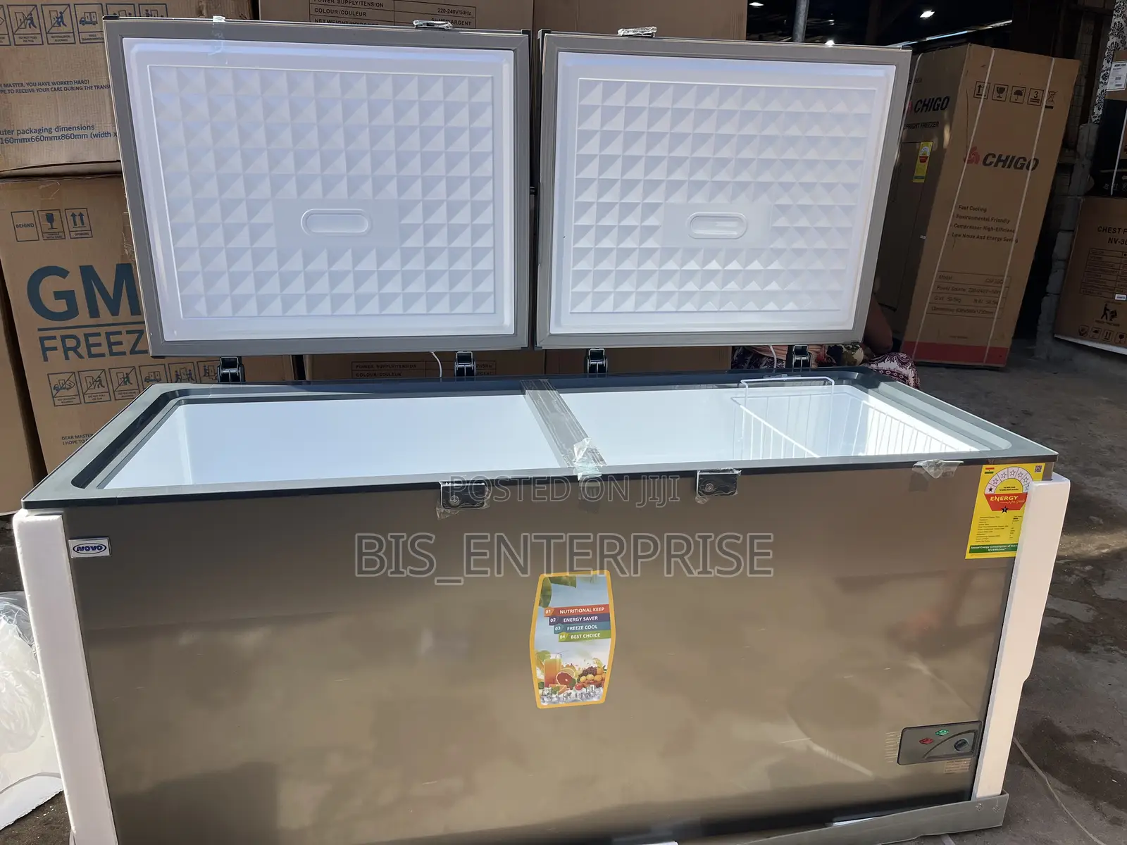 Novo Chest Freezer 538 Liters Double Door