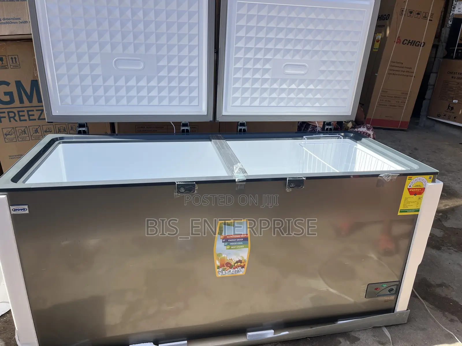 Novo Chest Freezer 538 Liters Double Door