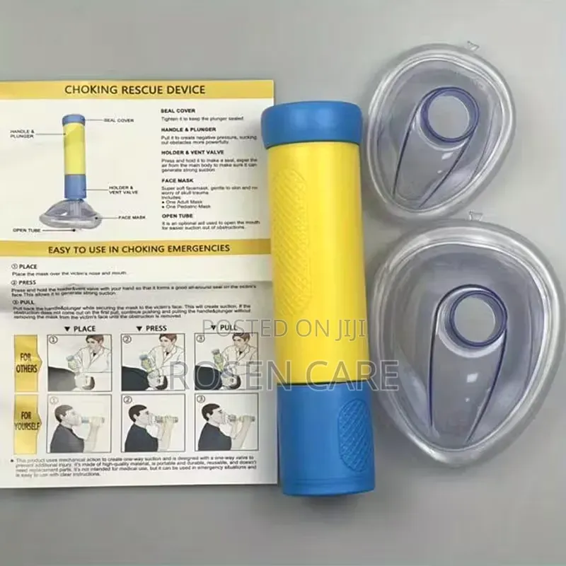 Portable Anti-Choking Rescue Device Airway Suction Inhaler Spacer