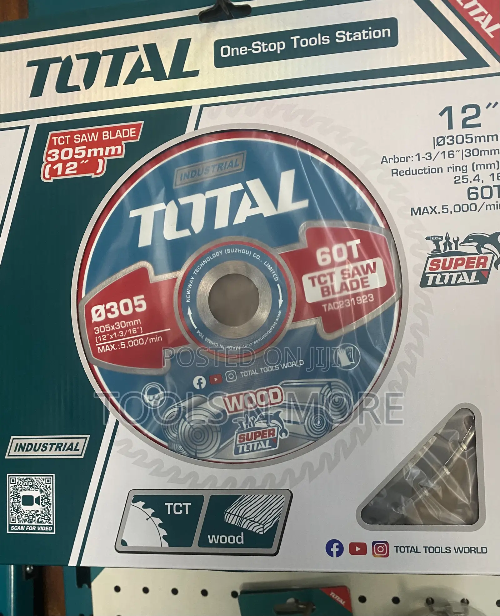 Total 12” TCT Saw Blade for Wood