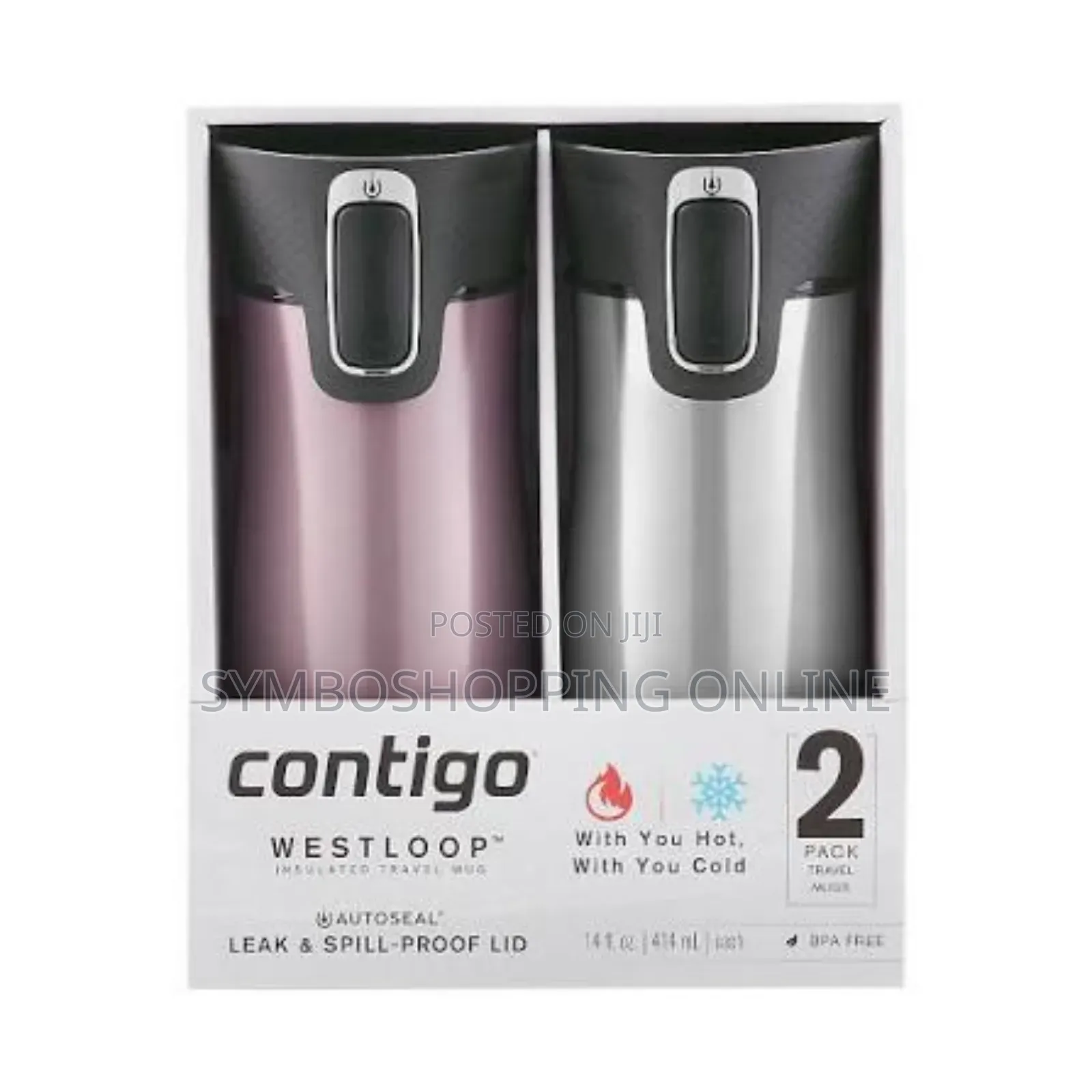 Contigo West Loop Insulated Travel Mug, 2packs-700ghc for Both