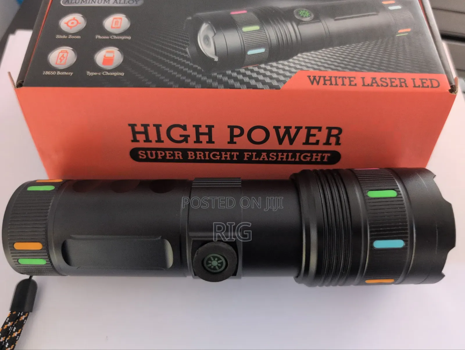 High Power Super Bright Flashlight With White Laser Led