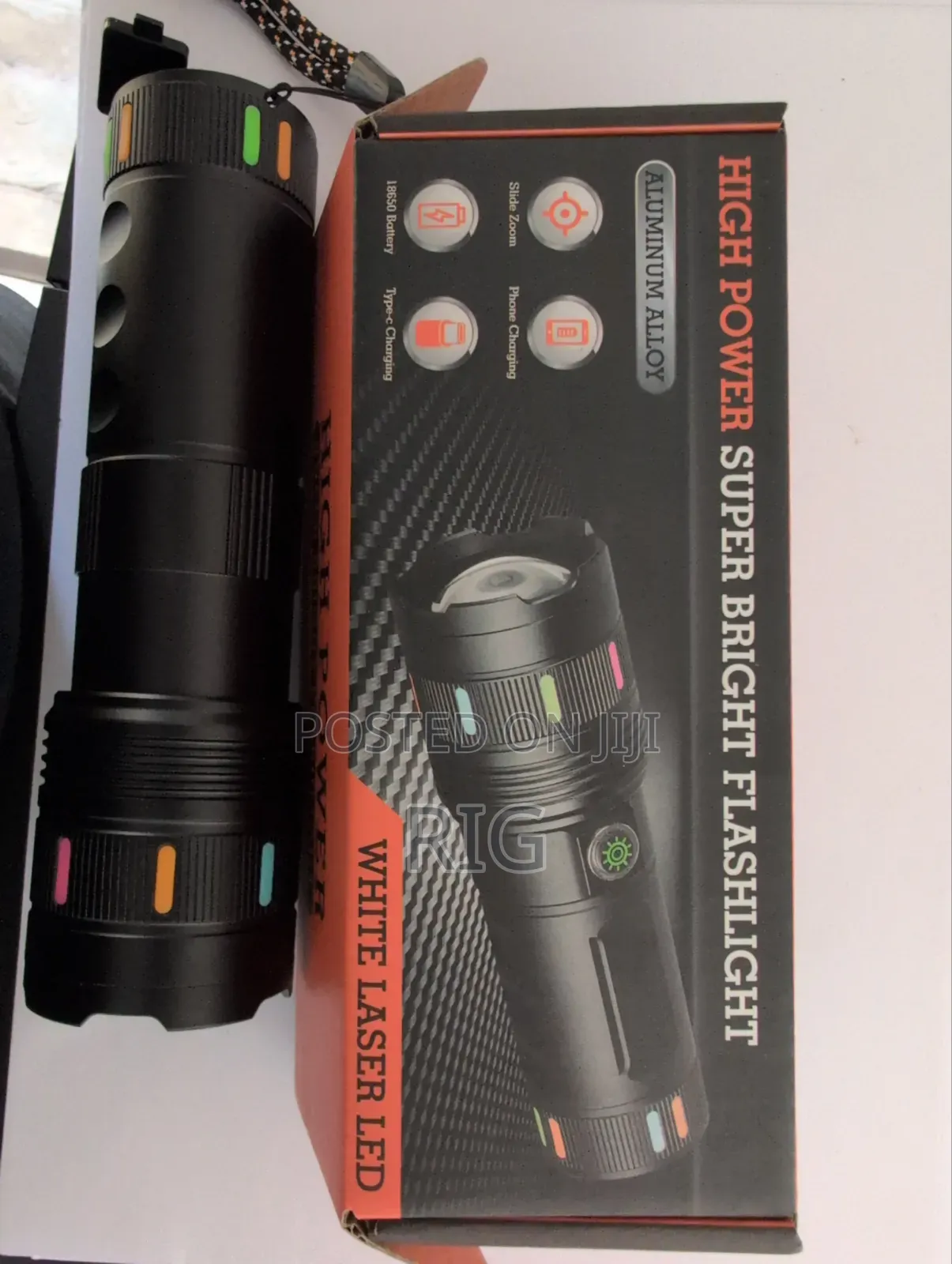 High Power Super Bright Flashlight With White Laser Led