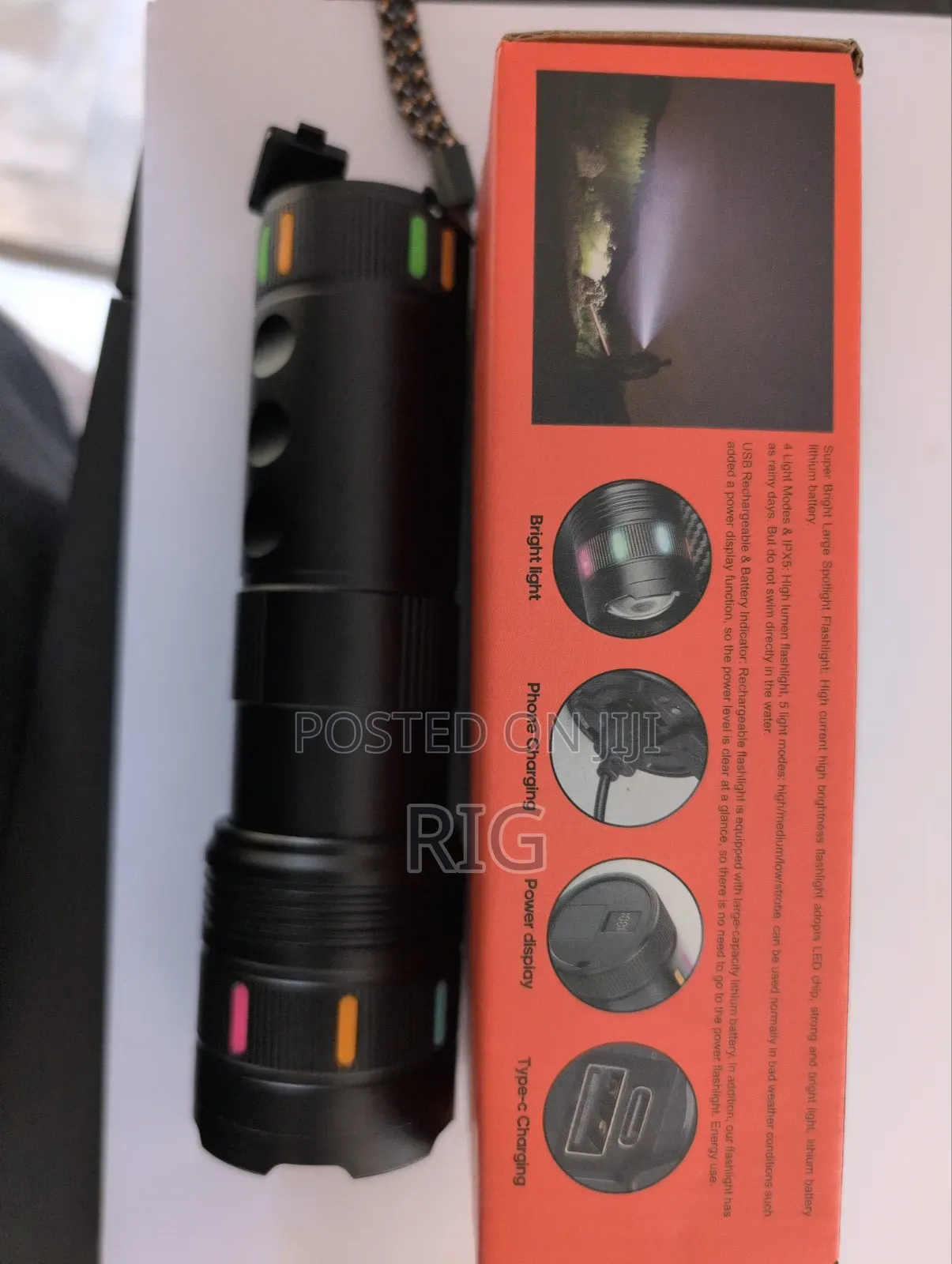 High Power Super Bright Flashlight With White Laser Led
