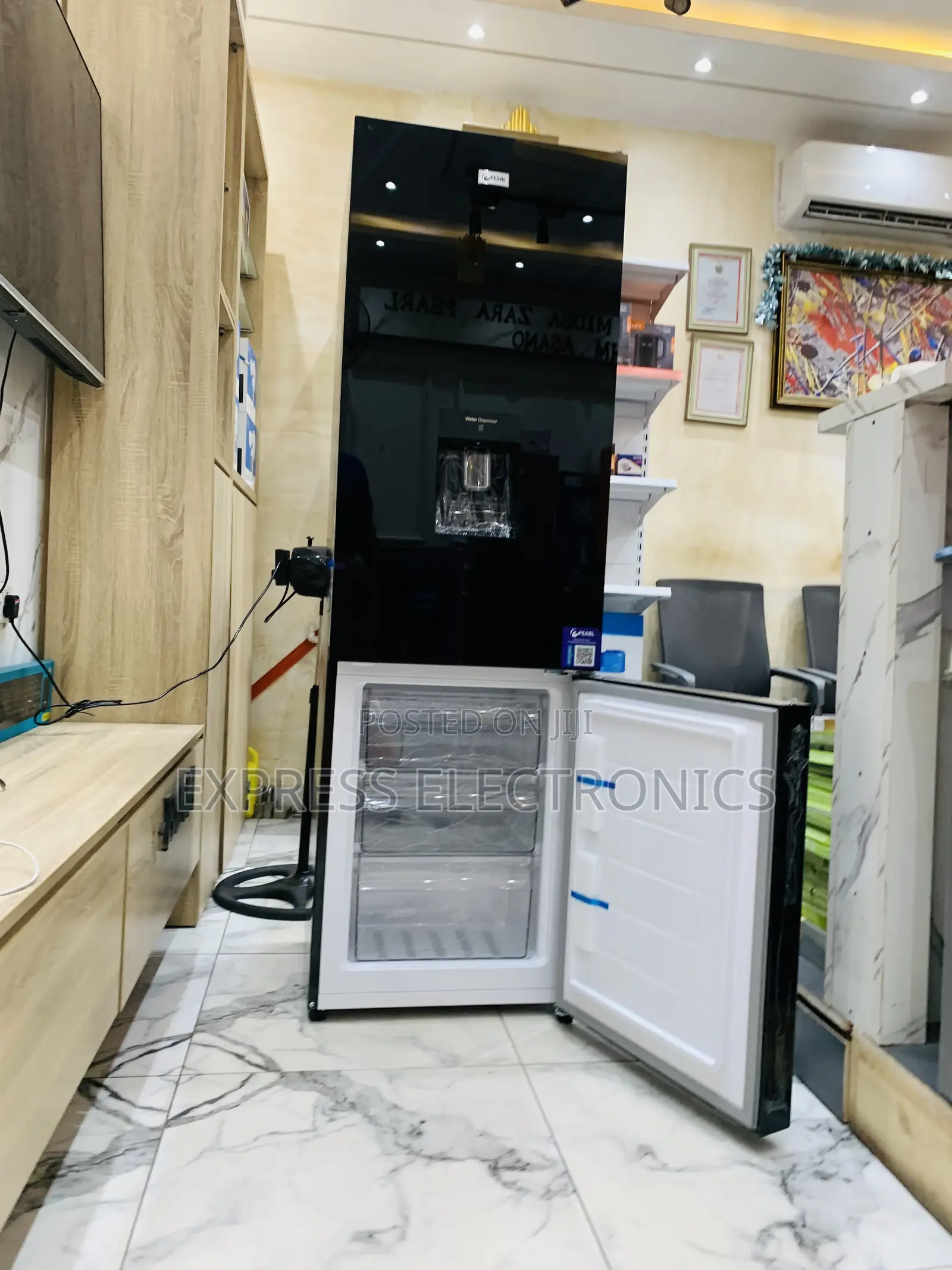 Brand New Double Door Fridge Black