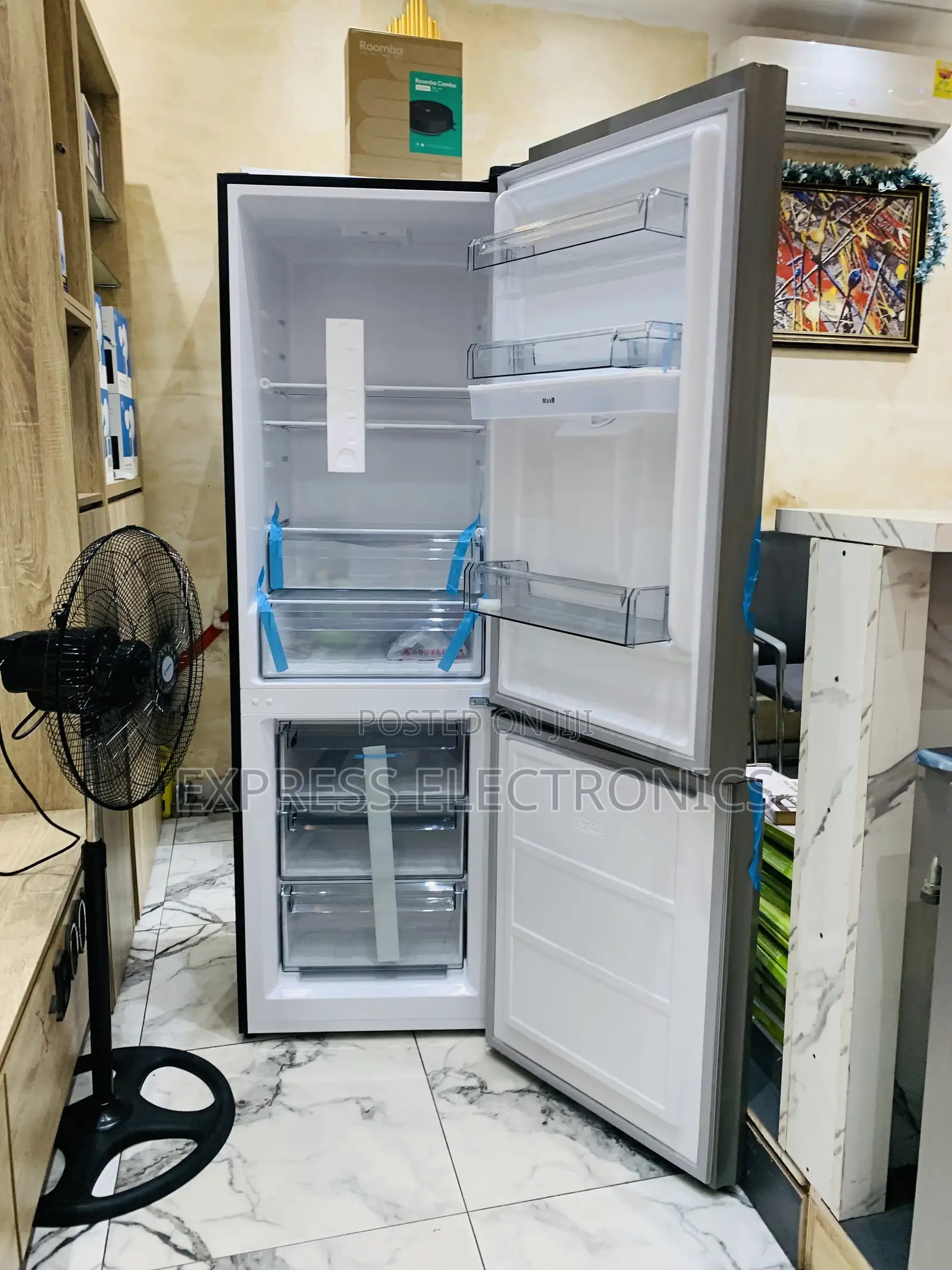 Lovely New Double Door Fridge 311l Mirror Blavk Legacy