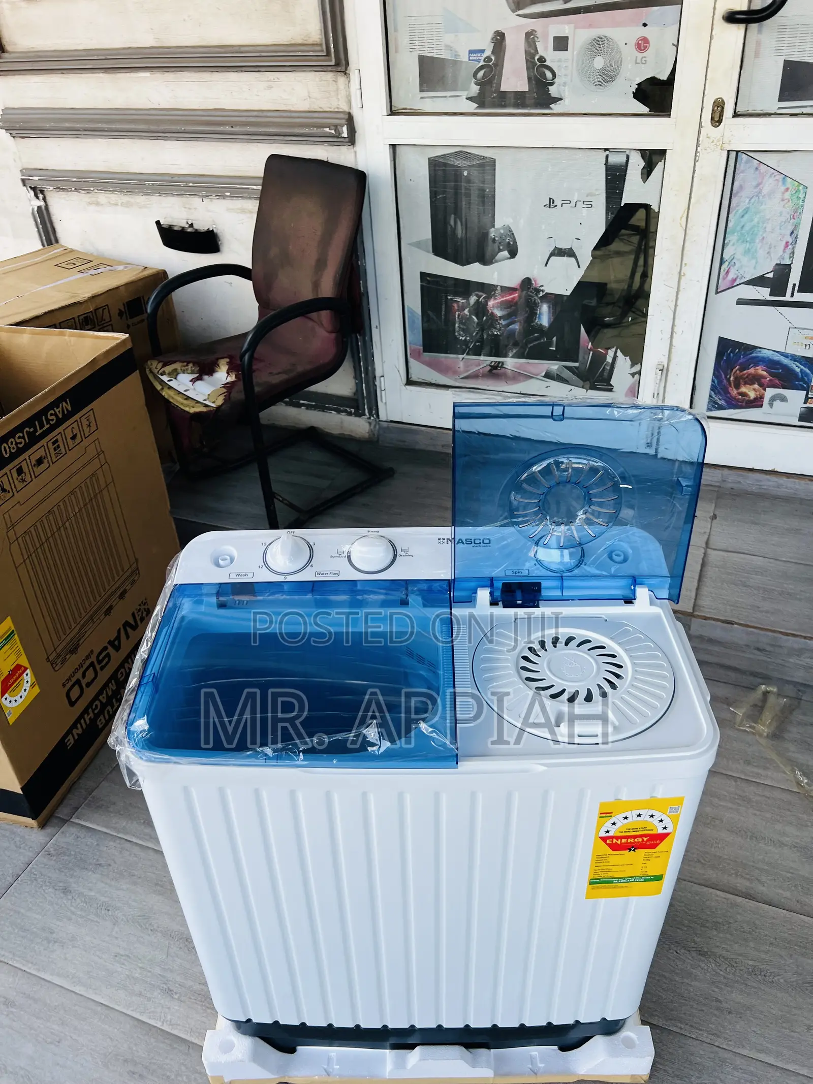 Get Affordable Nasco 8kg Twin Tub Electric Washing Machine(Semi-Auto)