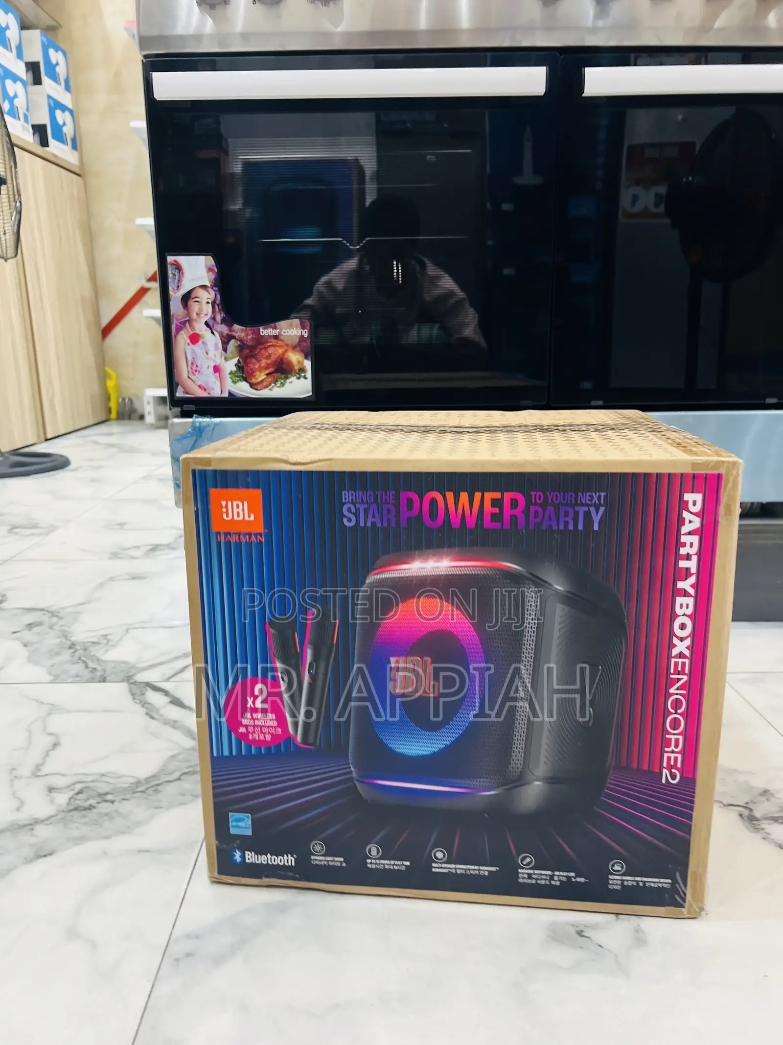 High Efficiency JBL Partybox Encore Portable Speaker With 2 Microphone