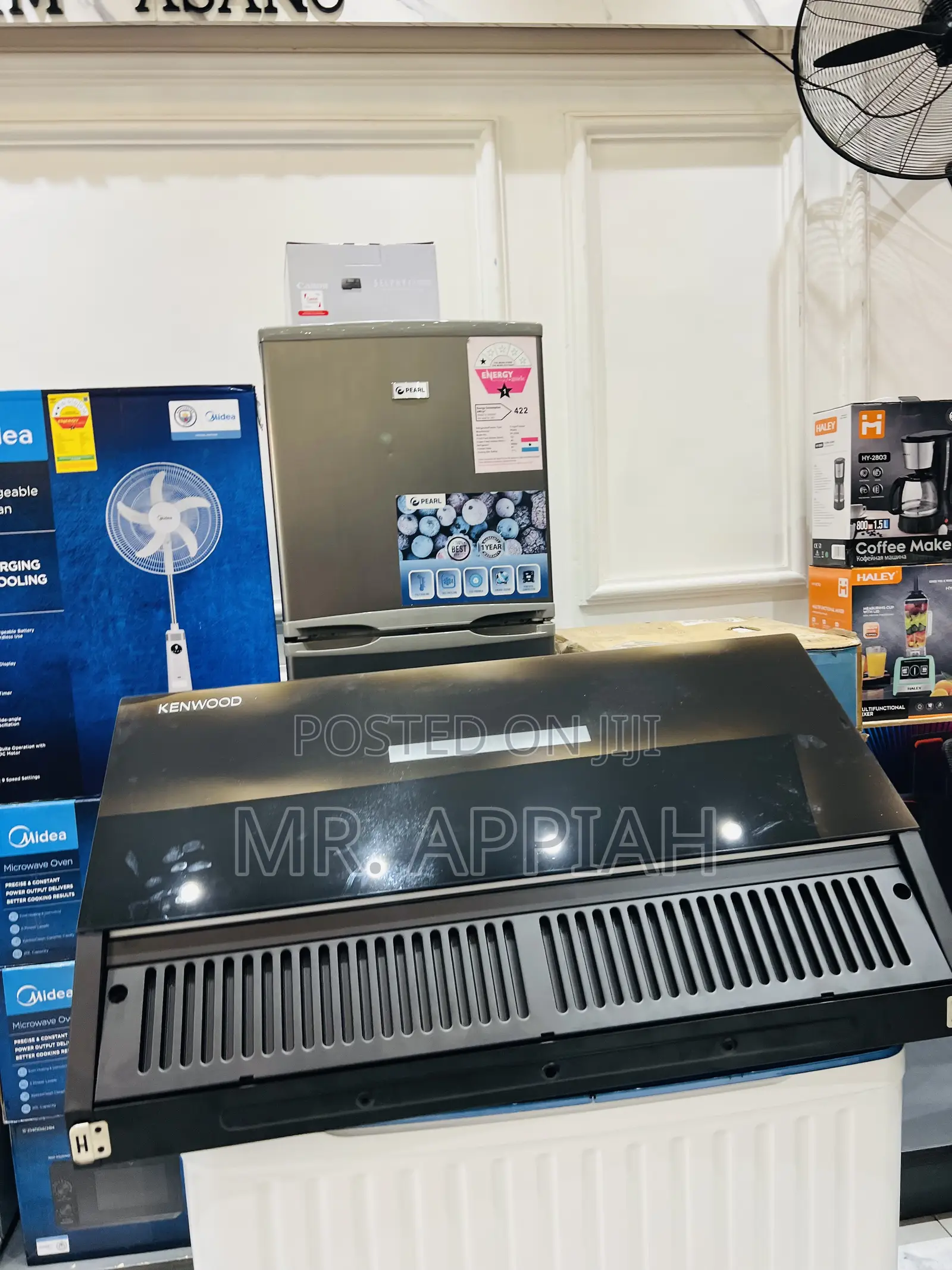 Durable Kenwood 90cm Tempered Glass Black Heat Extractor 