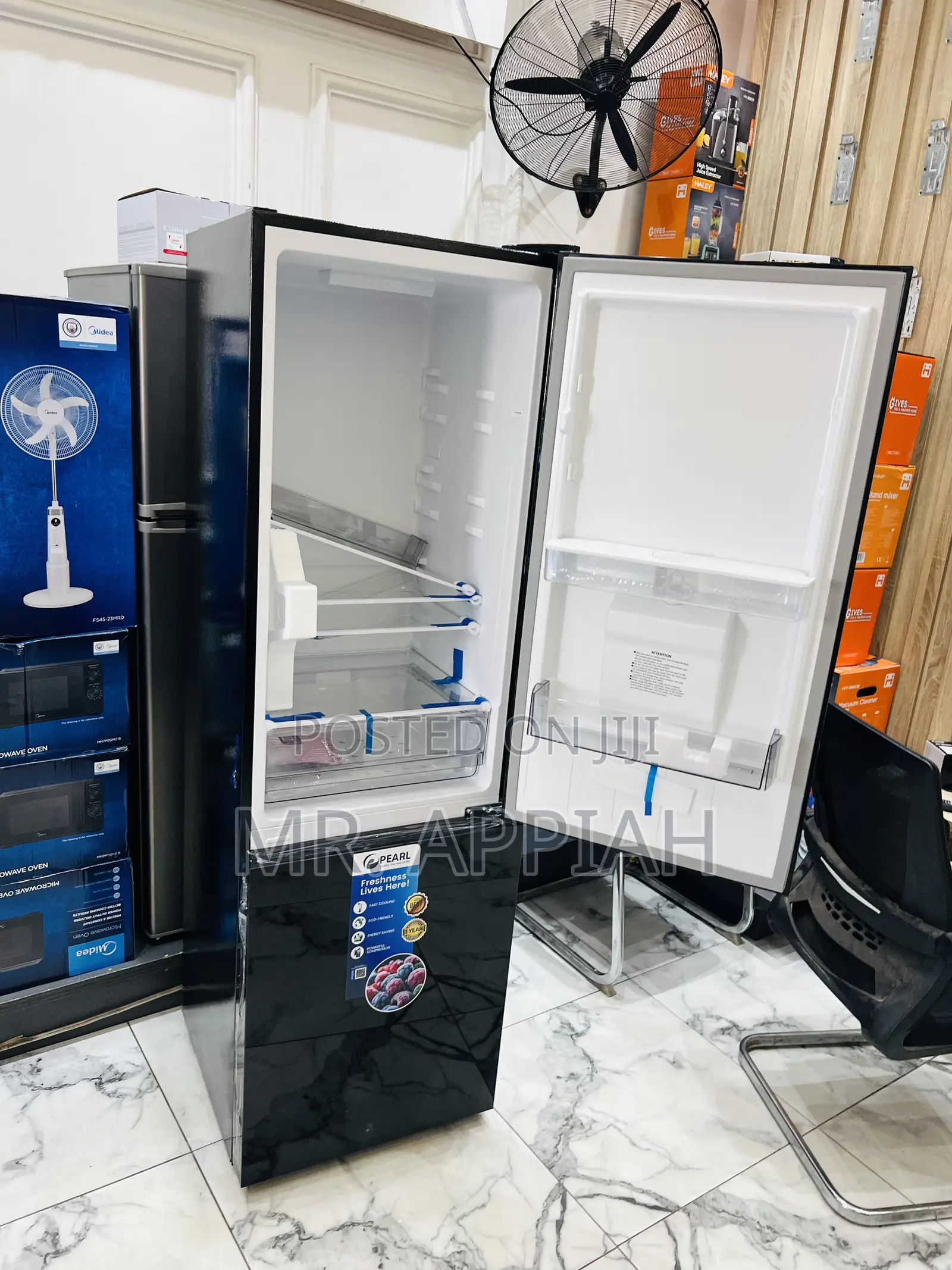 Extremely Chilling Pearl Double Door Refrigerator(Pf-370-13m)Mirror