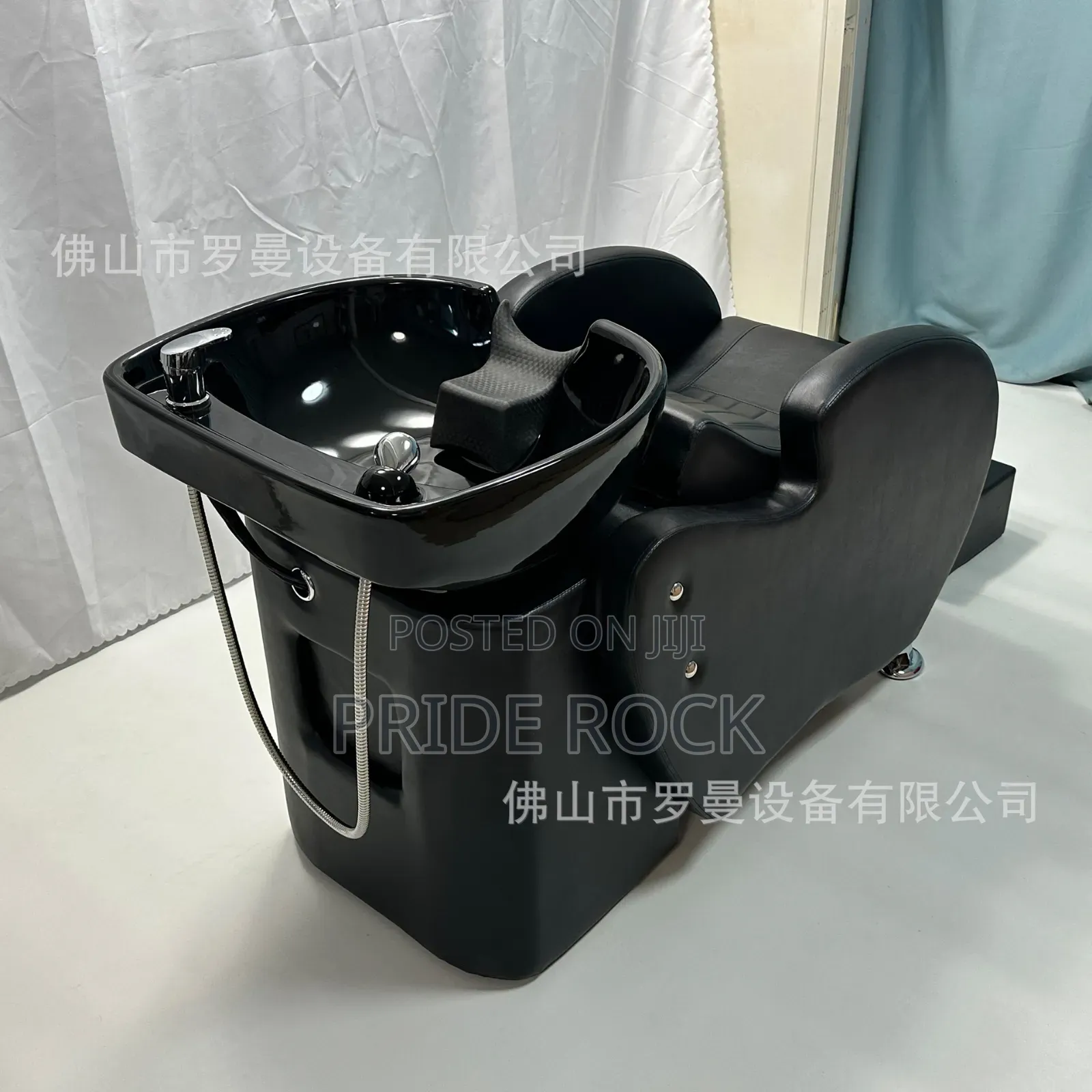 Quality All Black Shampoo Bed, Salon Chair