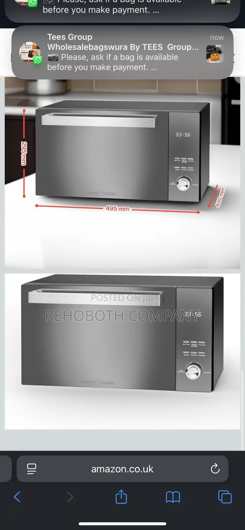 Proficook Pc-MWG 1204 Countertop Grill Microwave 23 L 800 W Mirror,