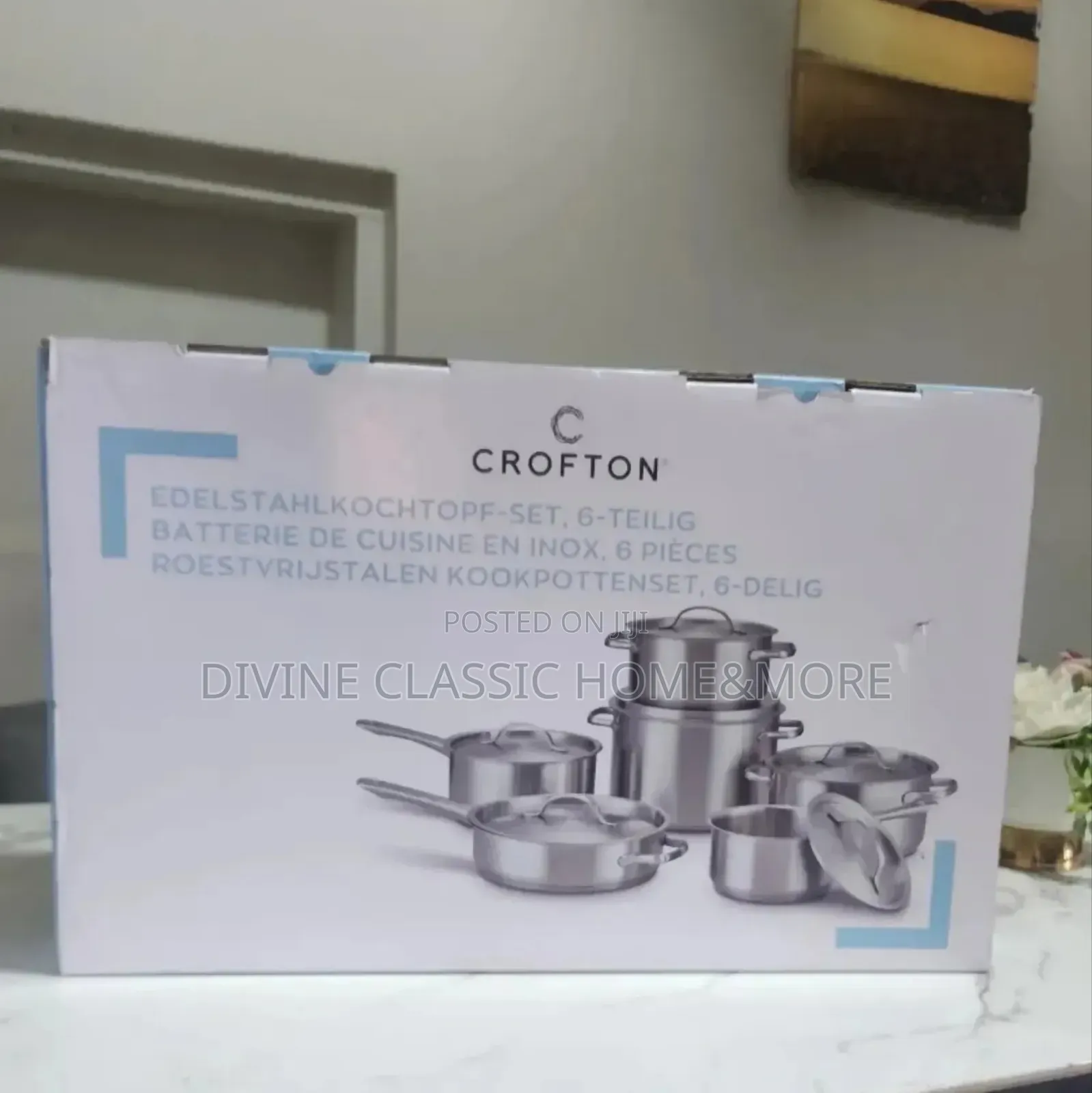 12pc Set Stainless Steel Cookware