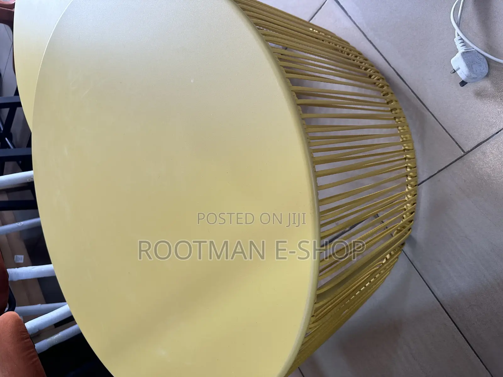 Habitat Ipanema Metal Garden Coffee Table - Yellow