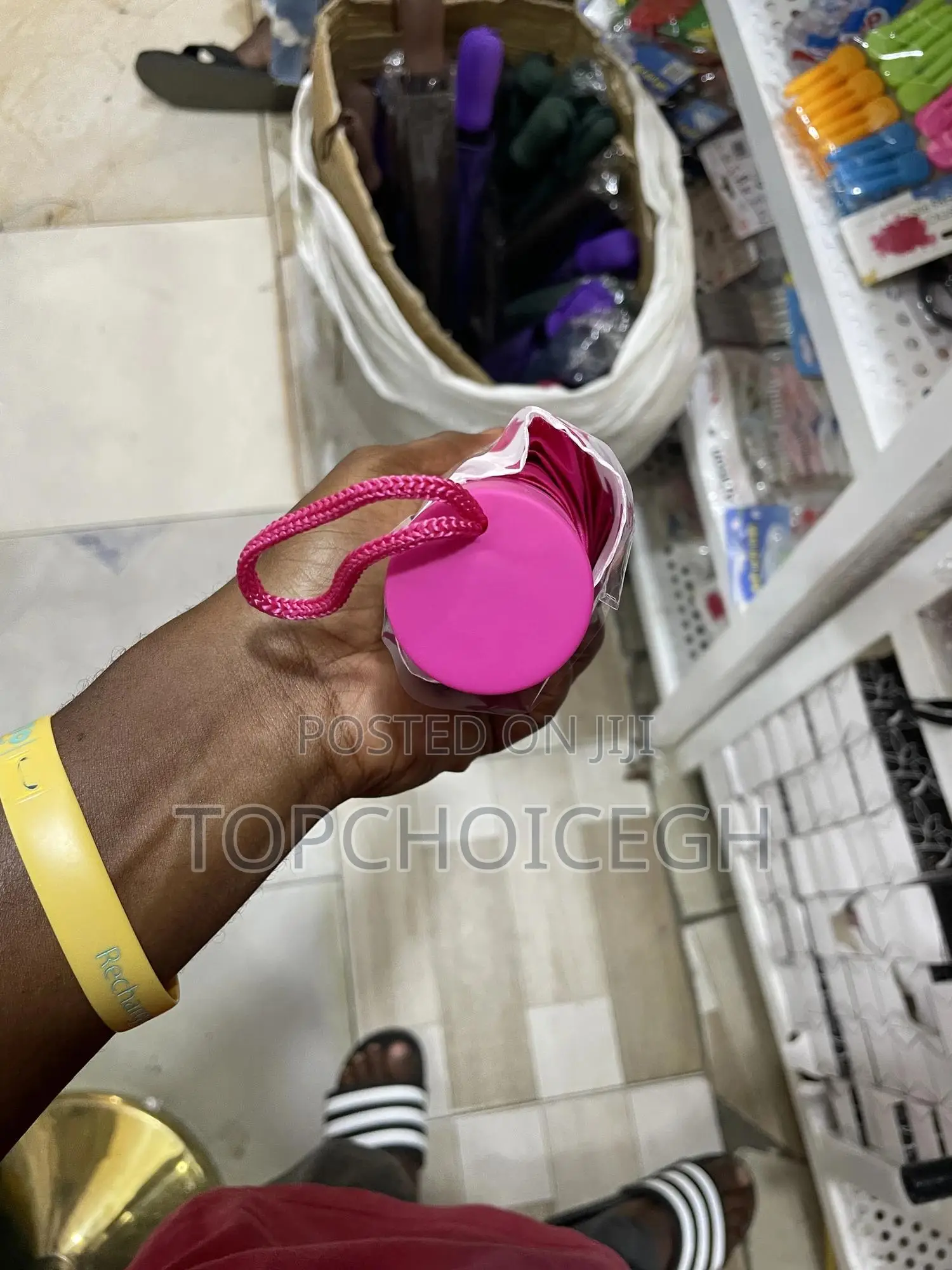 Pink Folding Quality Umbrella