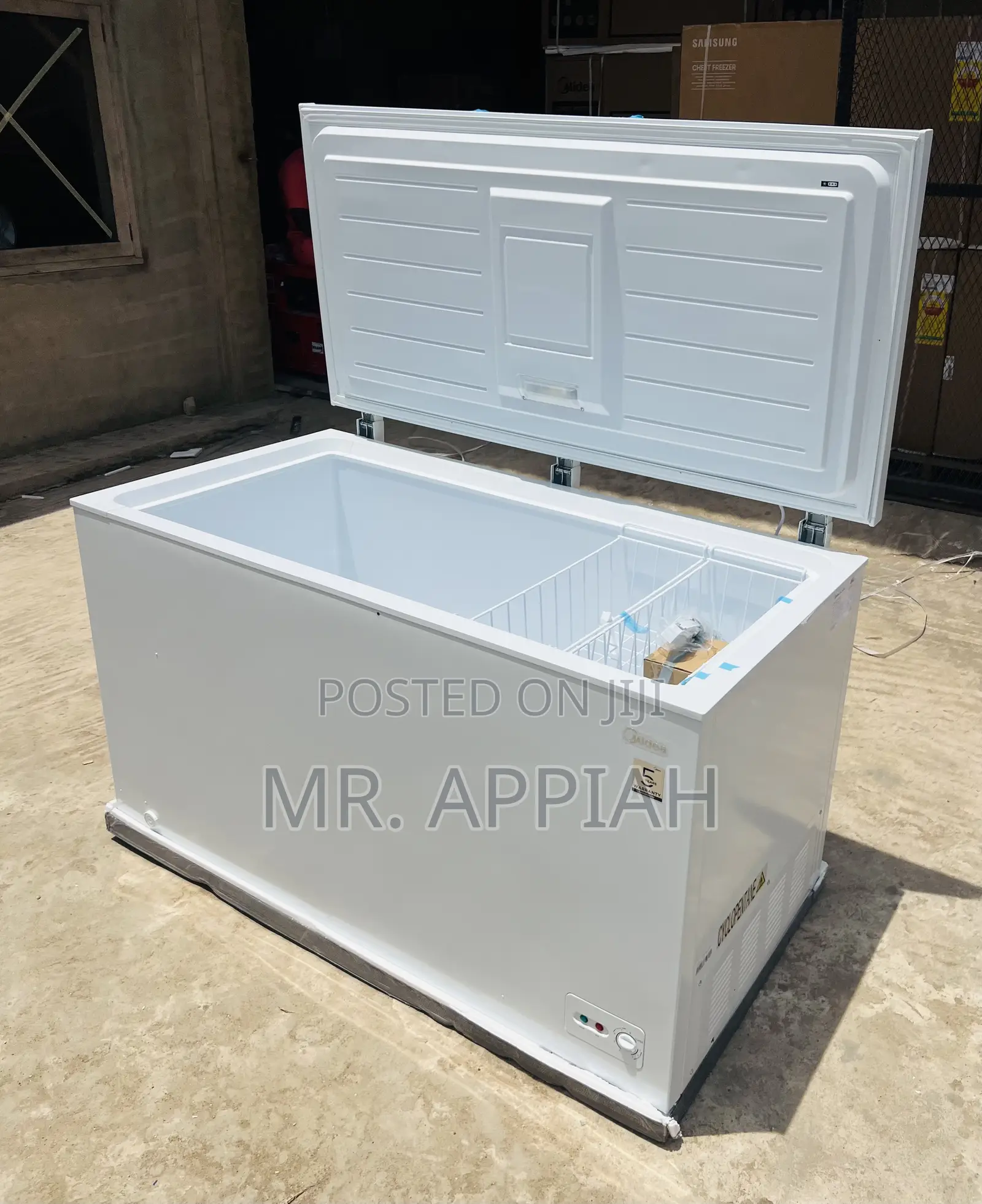 Original Midea 418liters Single Door Chest Freezer 