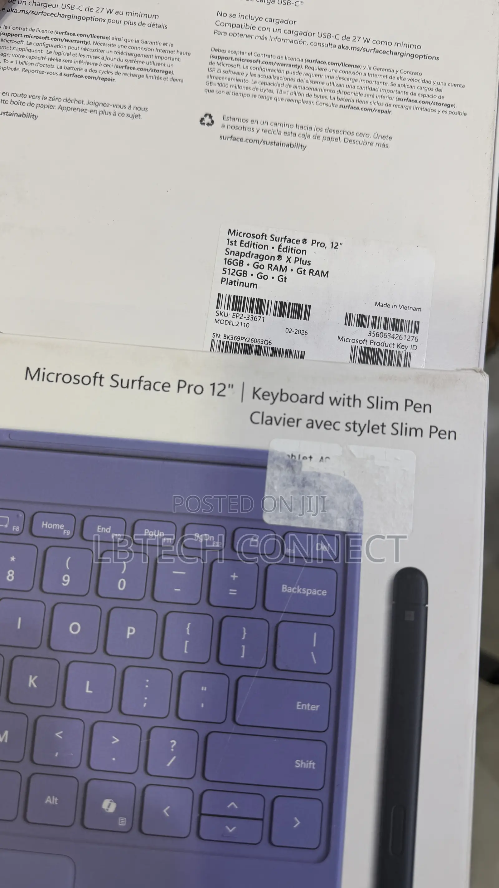 New Microsoft Surface Pro 512 GB Black