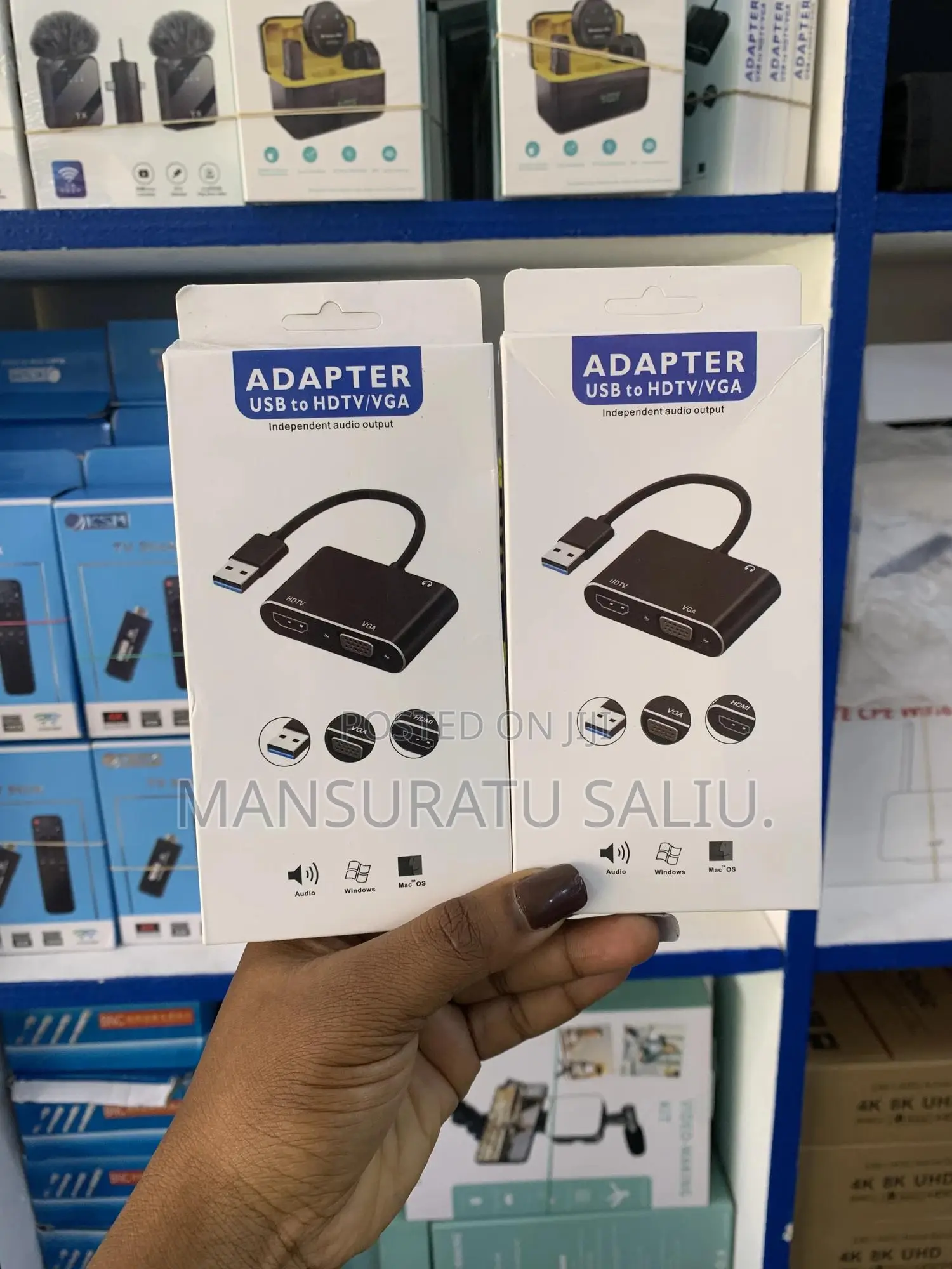 Adapter Usb to HDTV/Vga Independent Audio Output
