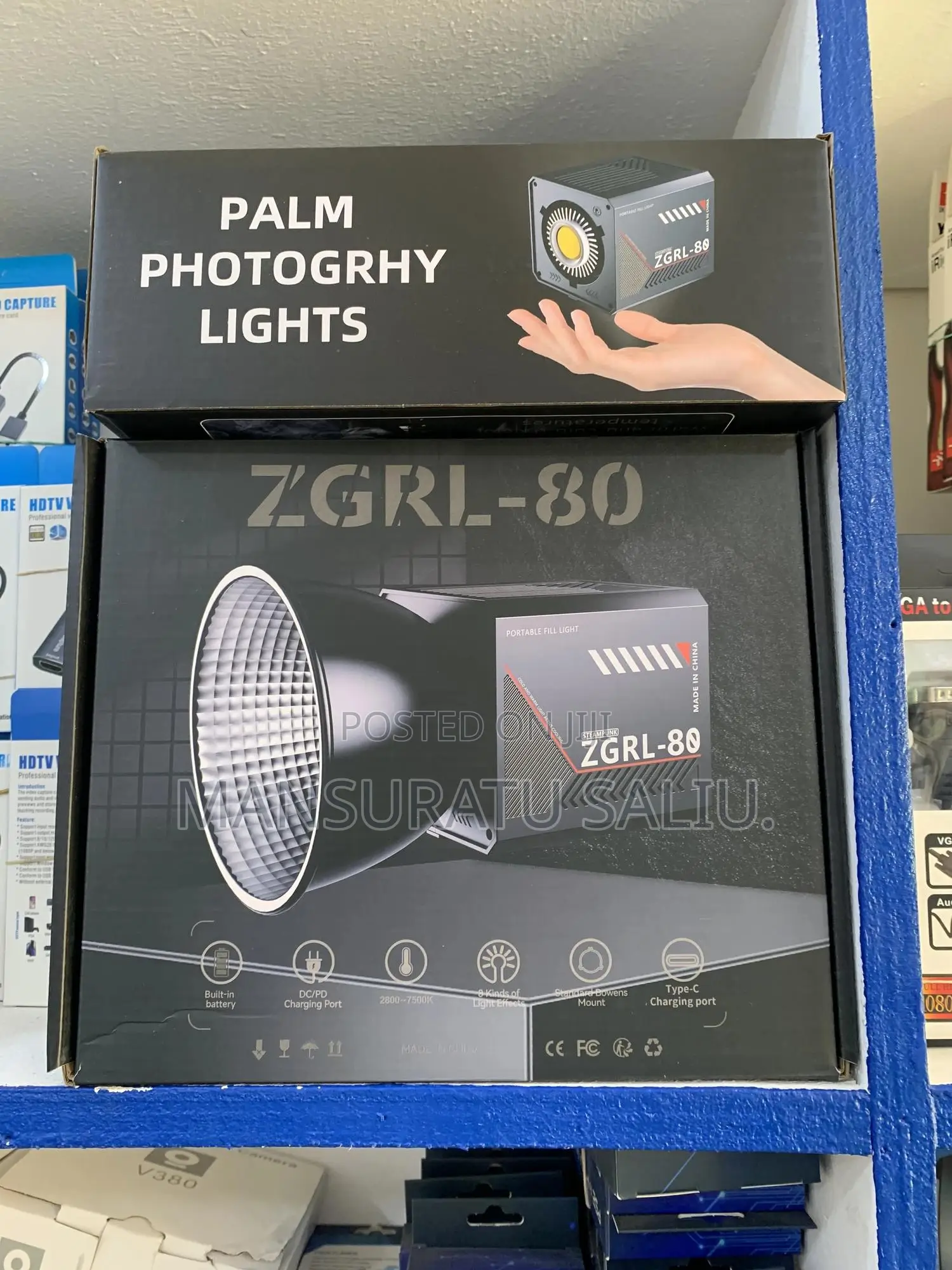 ZGRL-80 Palm Photography Light