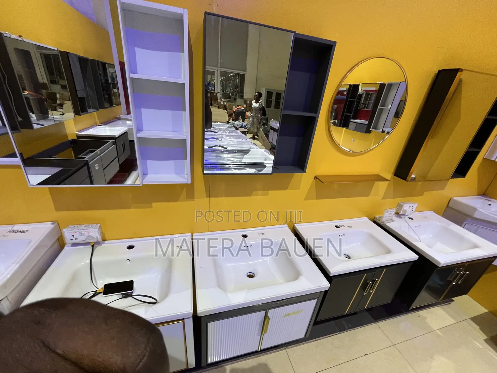 Cabinet Basin and Mirror / Vanity Basin #048
