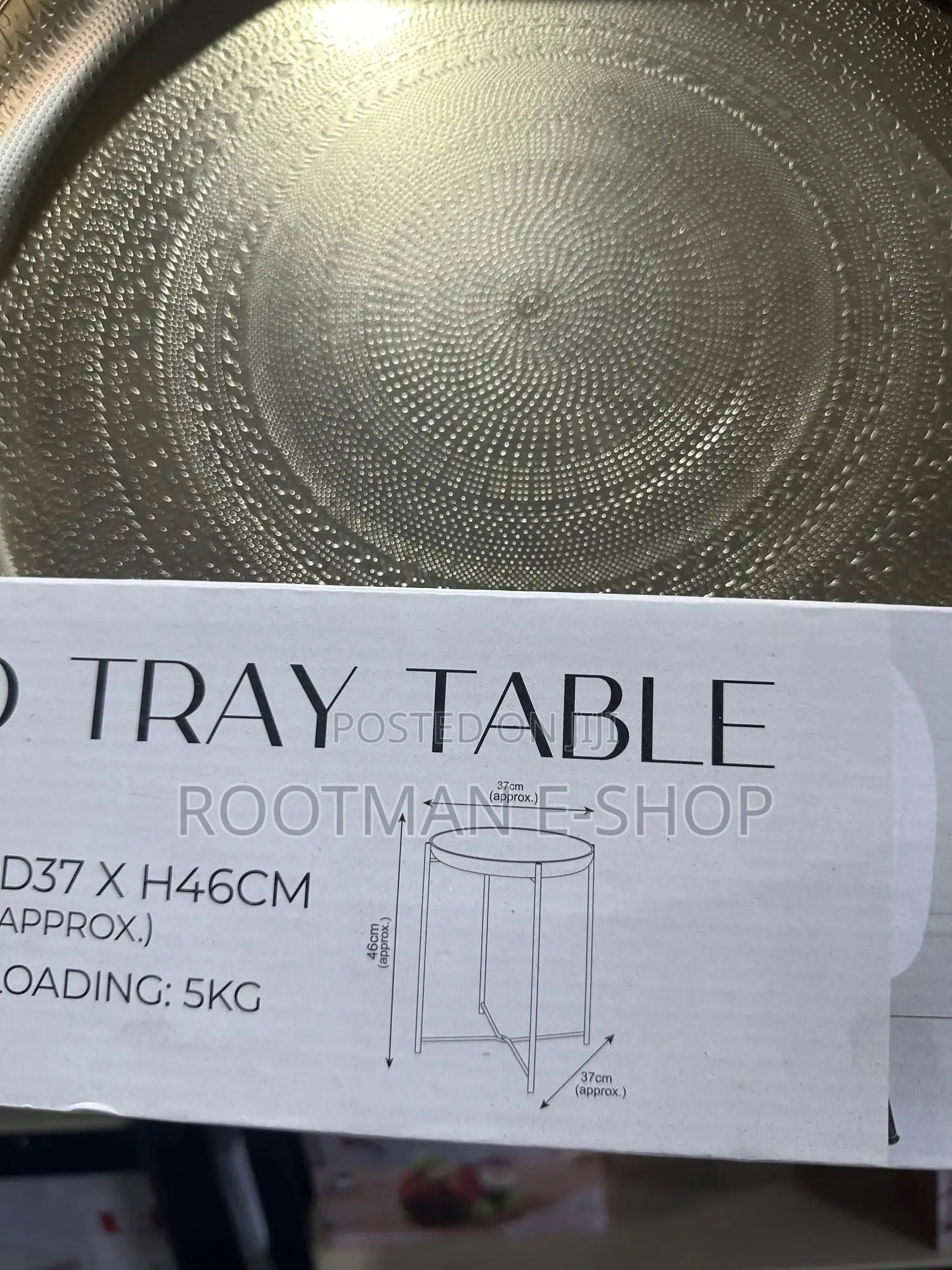 Home Collection Gold Tray Table