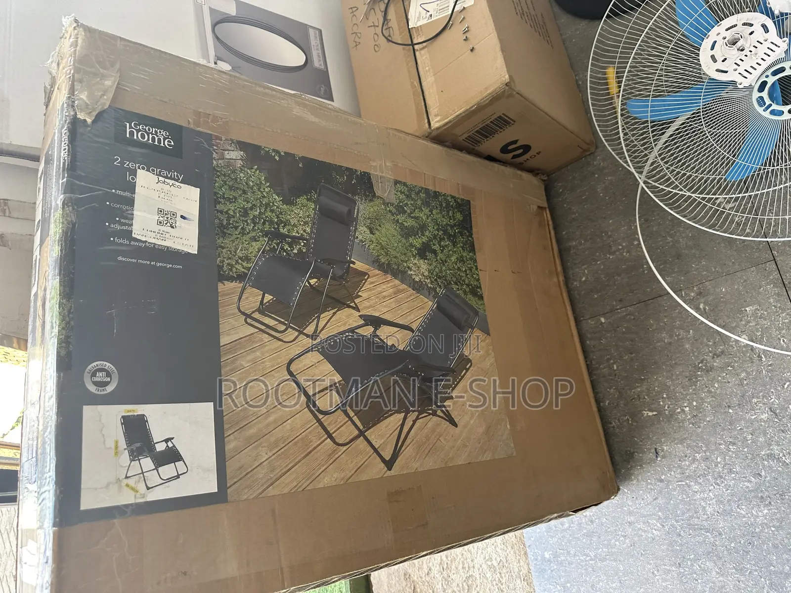 Outsunny 2 Seater Black Foldable Garden Furniture Set