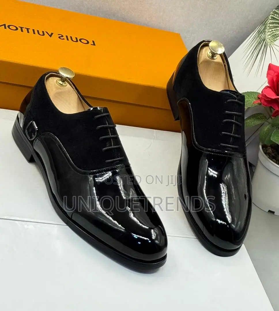 Classic Executive Louis Vuitton Suede and Patent Leather Shoe