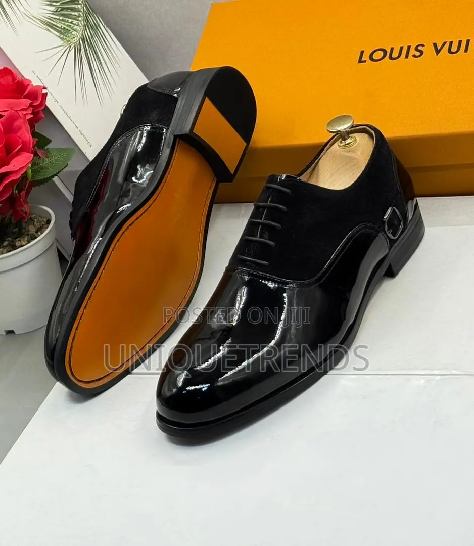 Classic Executive Louis Vuitton Suede and Patent Leather Shoe