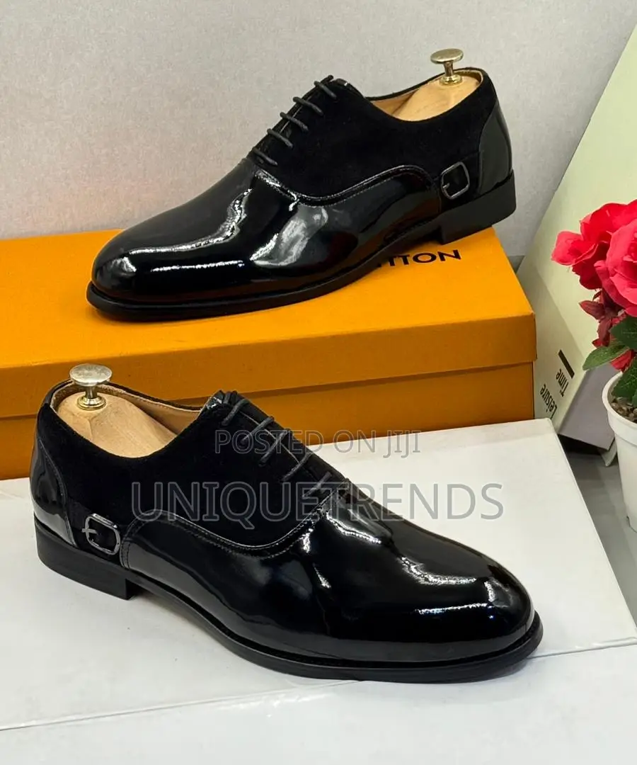 Classic Executive Louis Vuitton Suede and Patent Leather Shoe