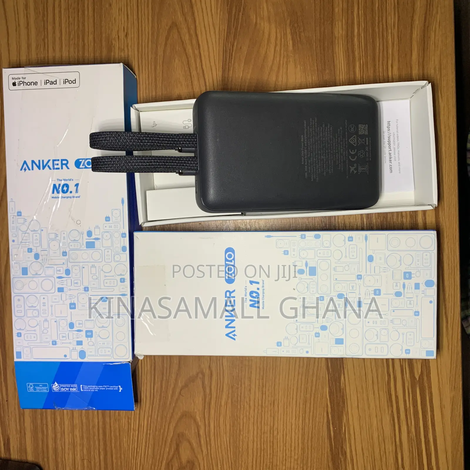 Original Anker Zolo 20000mah Power Bank(30w Fast Charging)