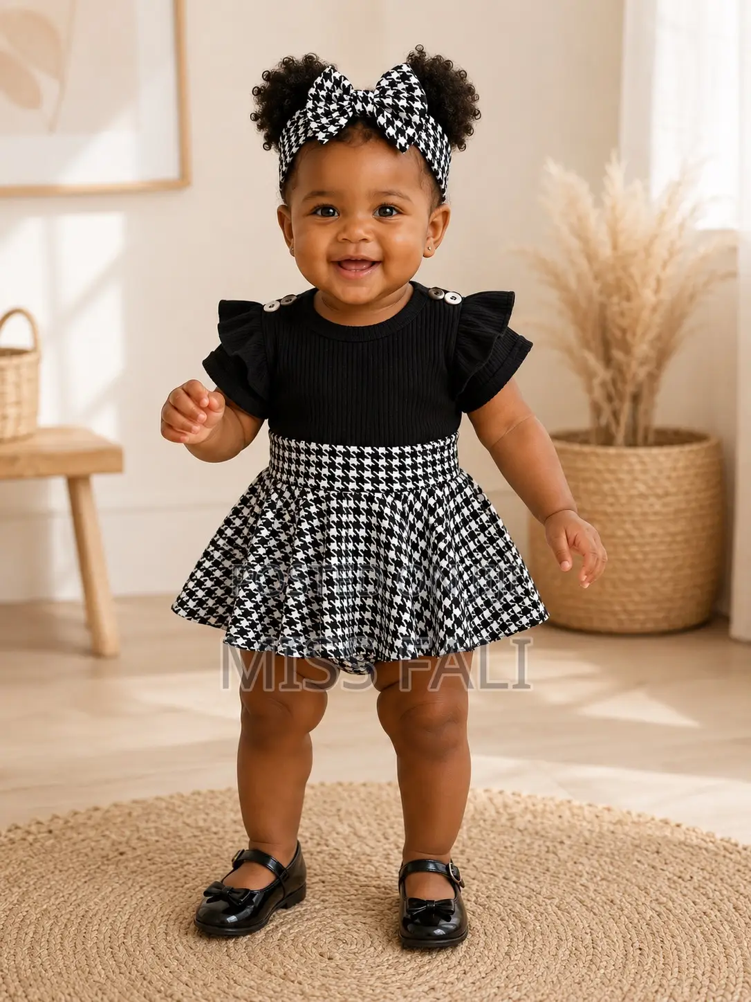 Mini Duchess Romper Dress Set. 6-9m, 12-18m.