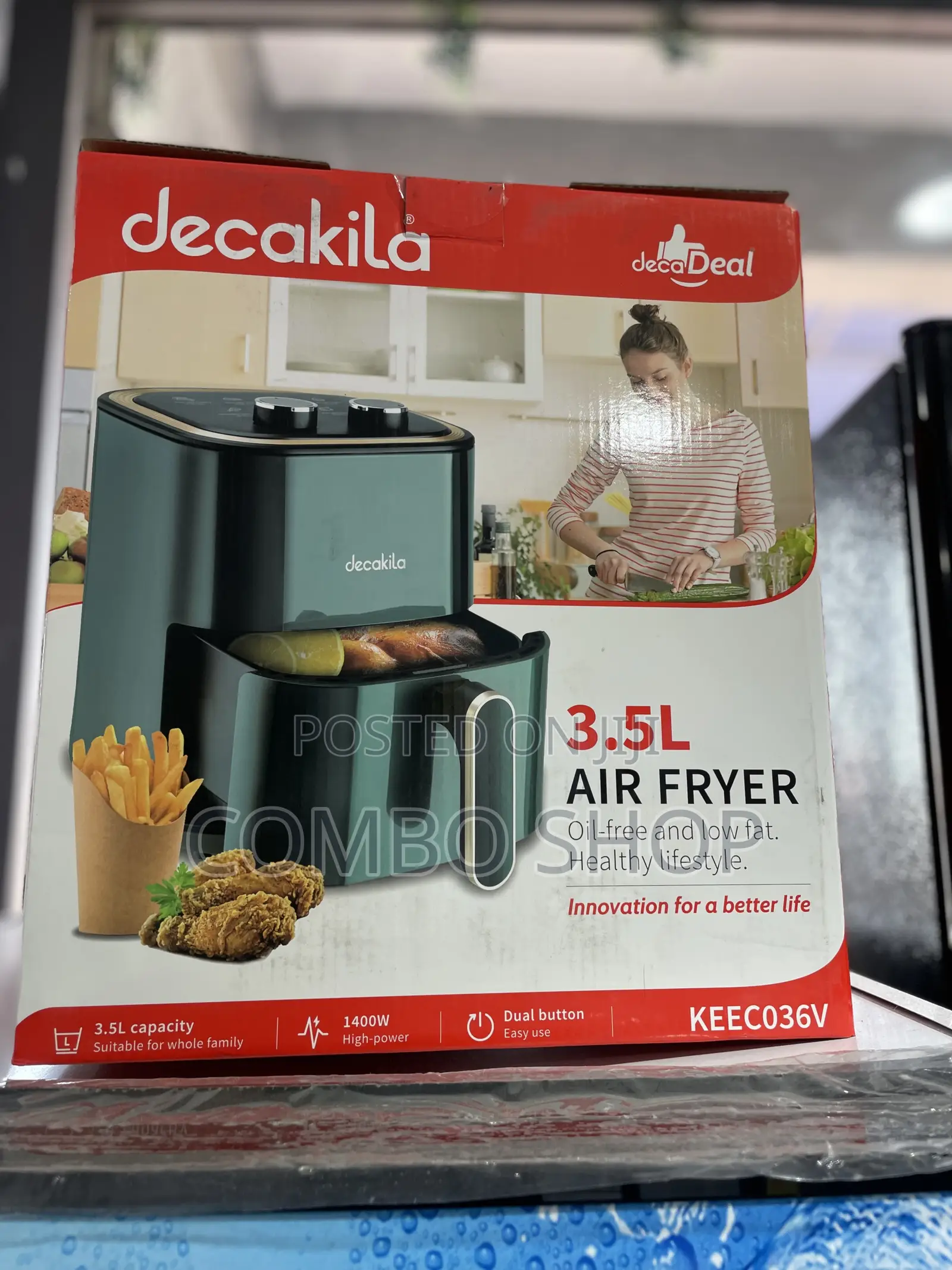 3.5l Air Fryer Green
