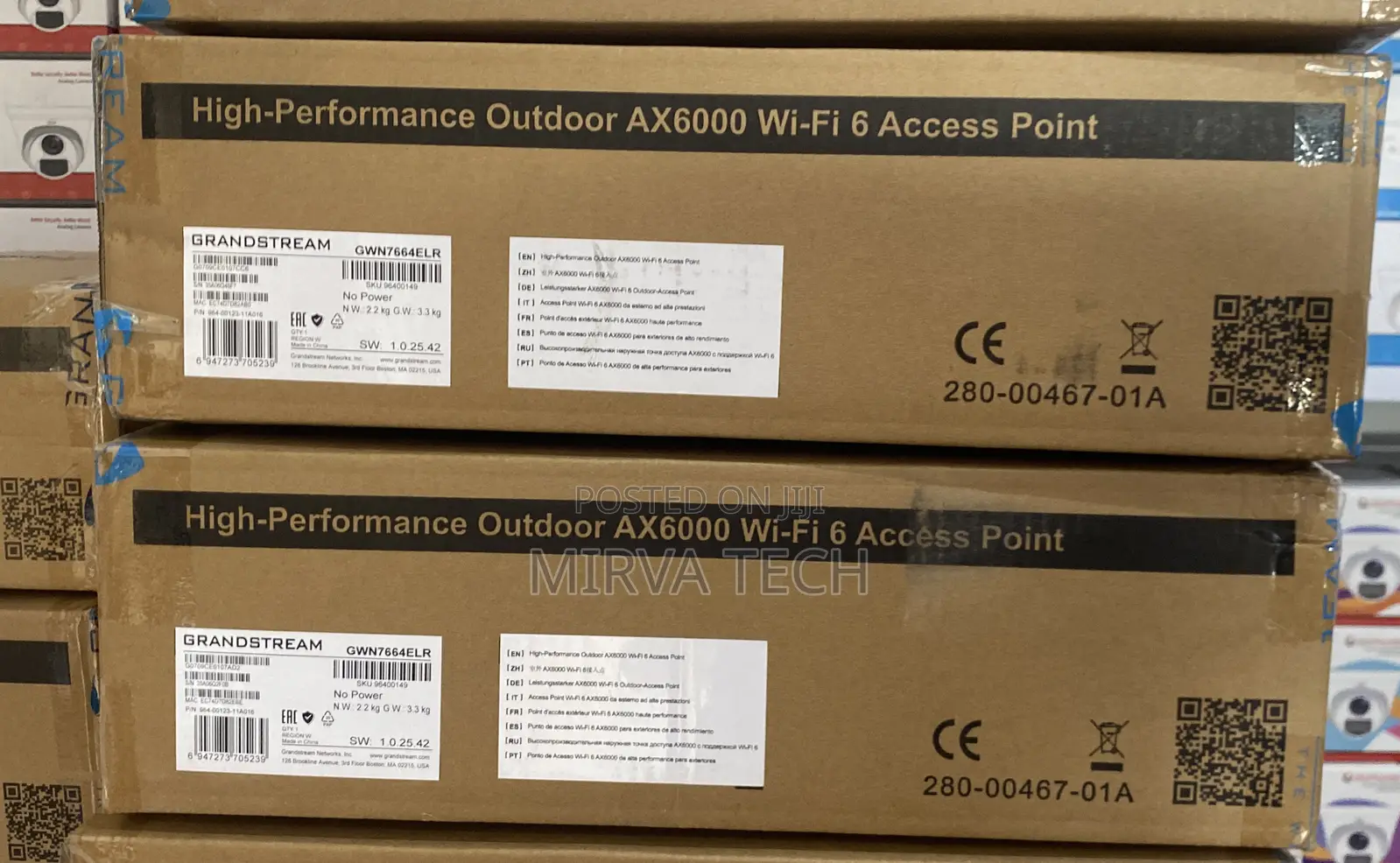 Grandstream Outdoor Ax6000 Wi-Fi 6 Access Point Gwn7664elr
