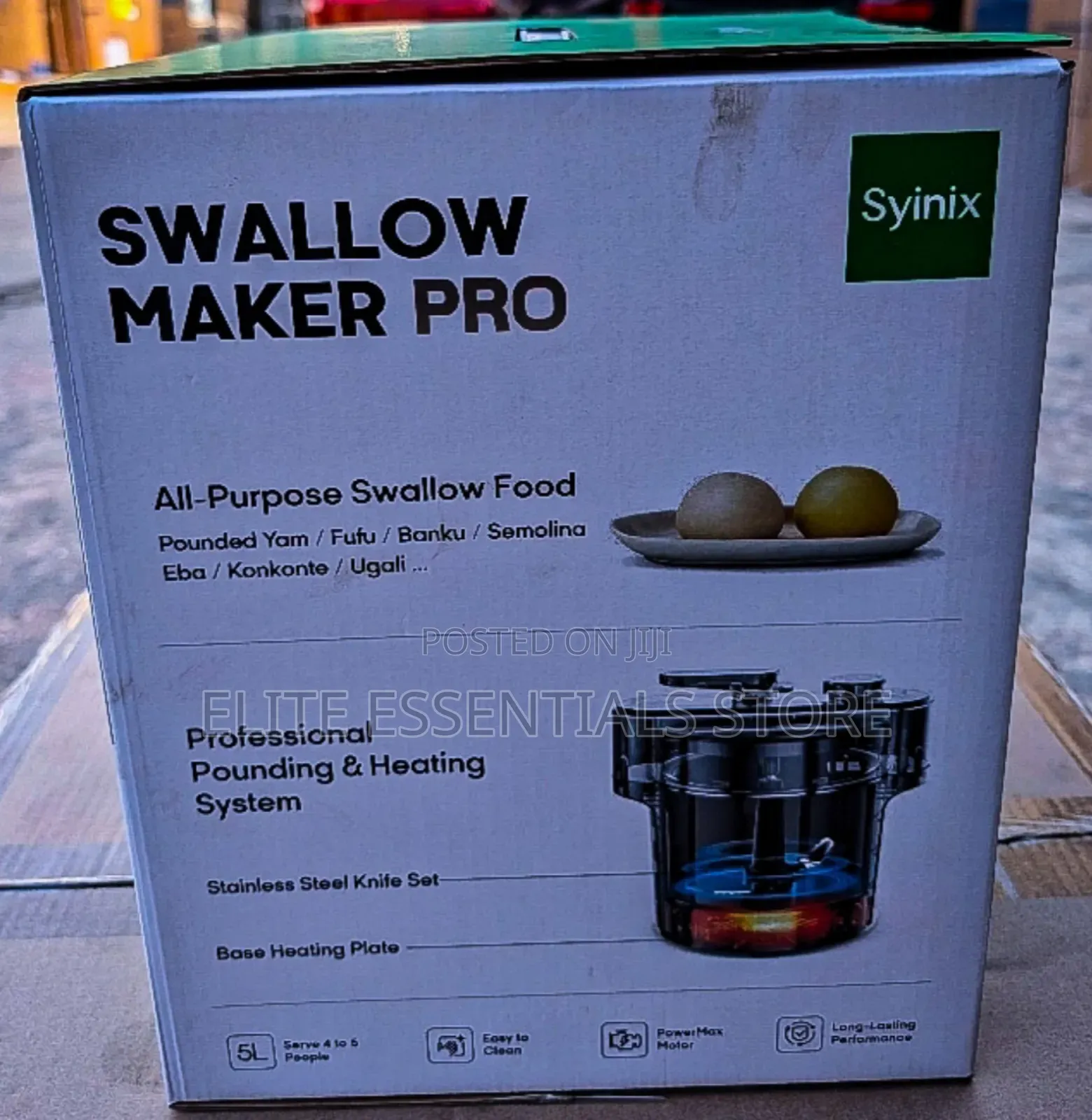 Original Synix Swallow Maker Pro Upgrade for Fufu Banku Rice Balls Tz