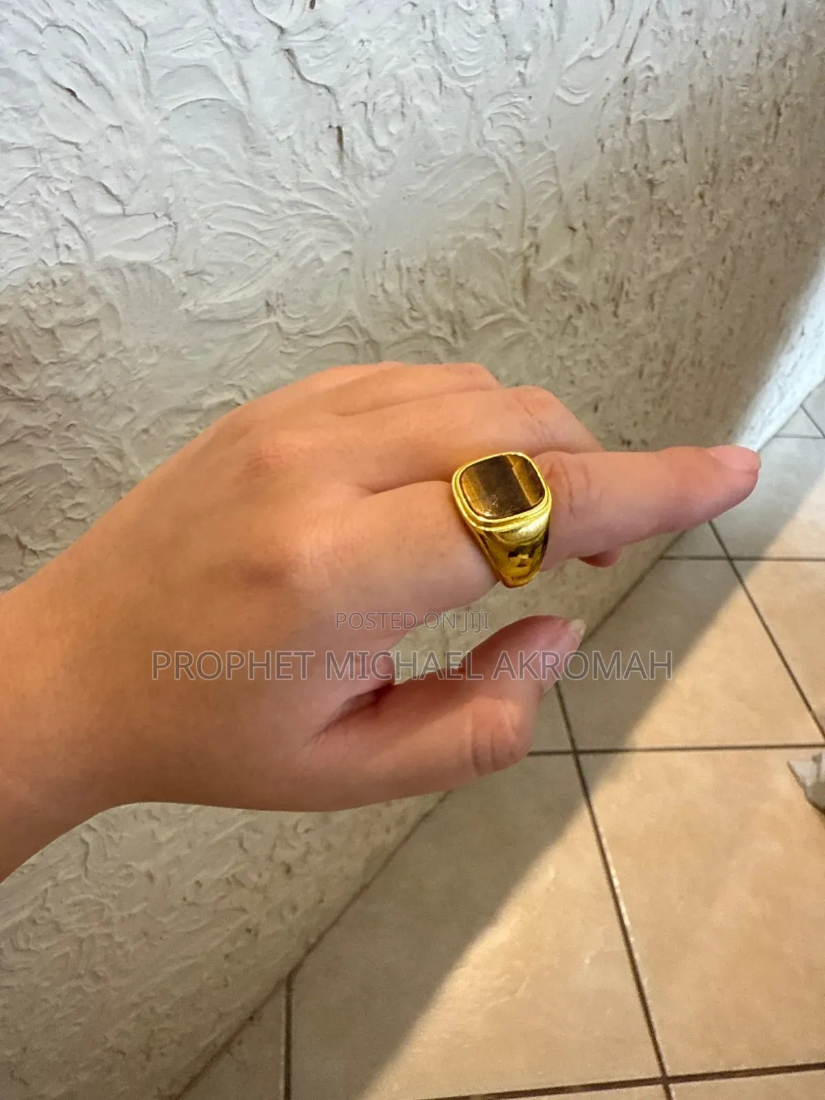 Tiger Eye Natural Stone Ring
