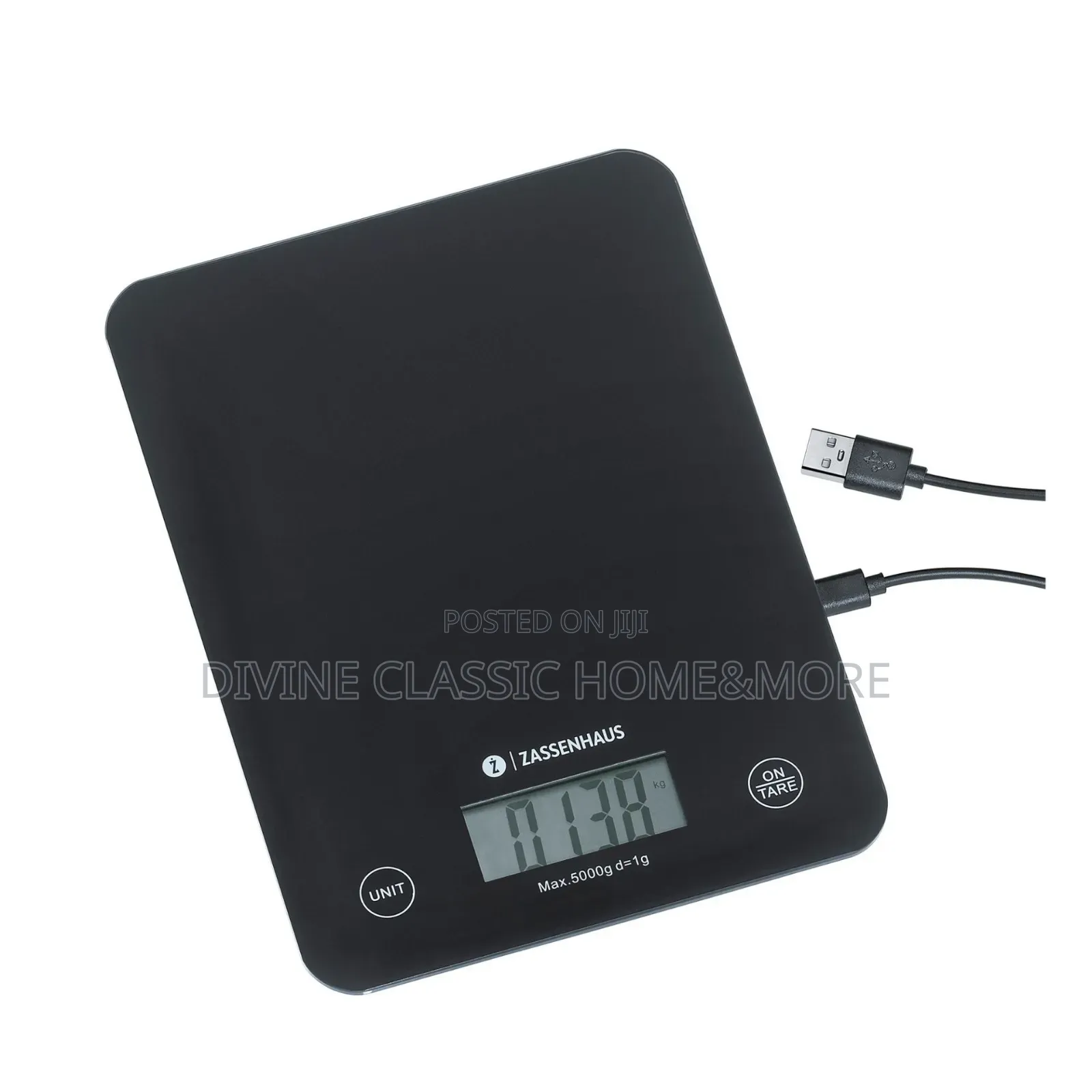 Zassenhaus Rechargeable Digital Kitchen Scale 5kgè
