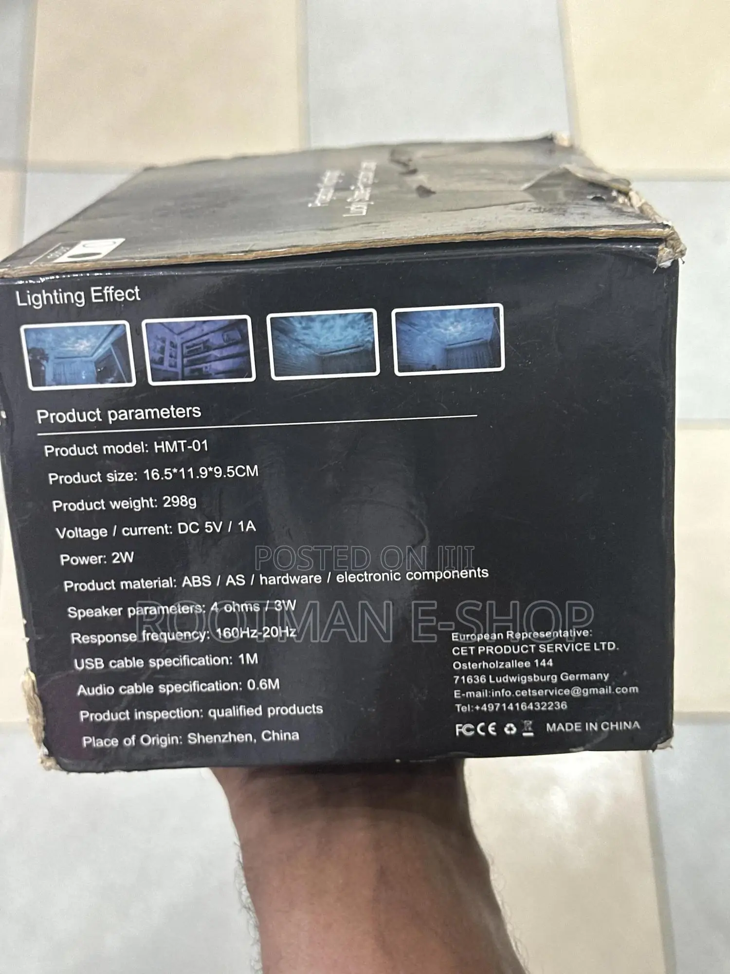Lucky Stone Remote Control Projection Lamp 8 Light Modes