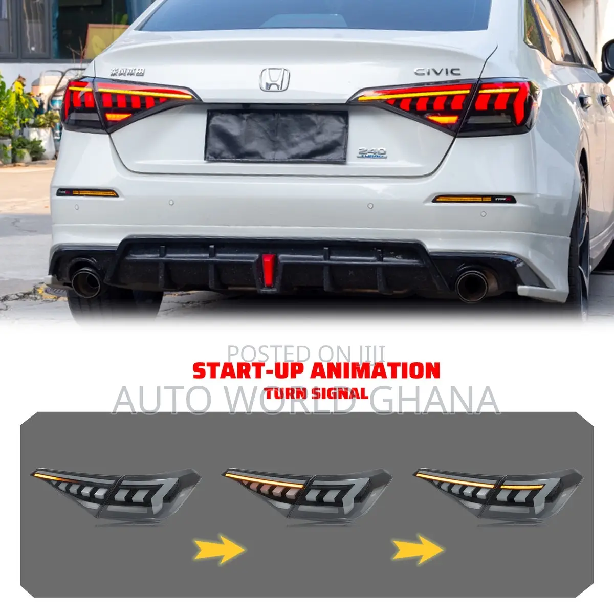 Honda Civic 11th Gen Rear Back Tail Light Replacement 2023 2024 2025