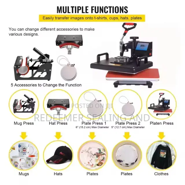 5 in 1 Heat Press Machine
